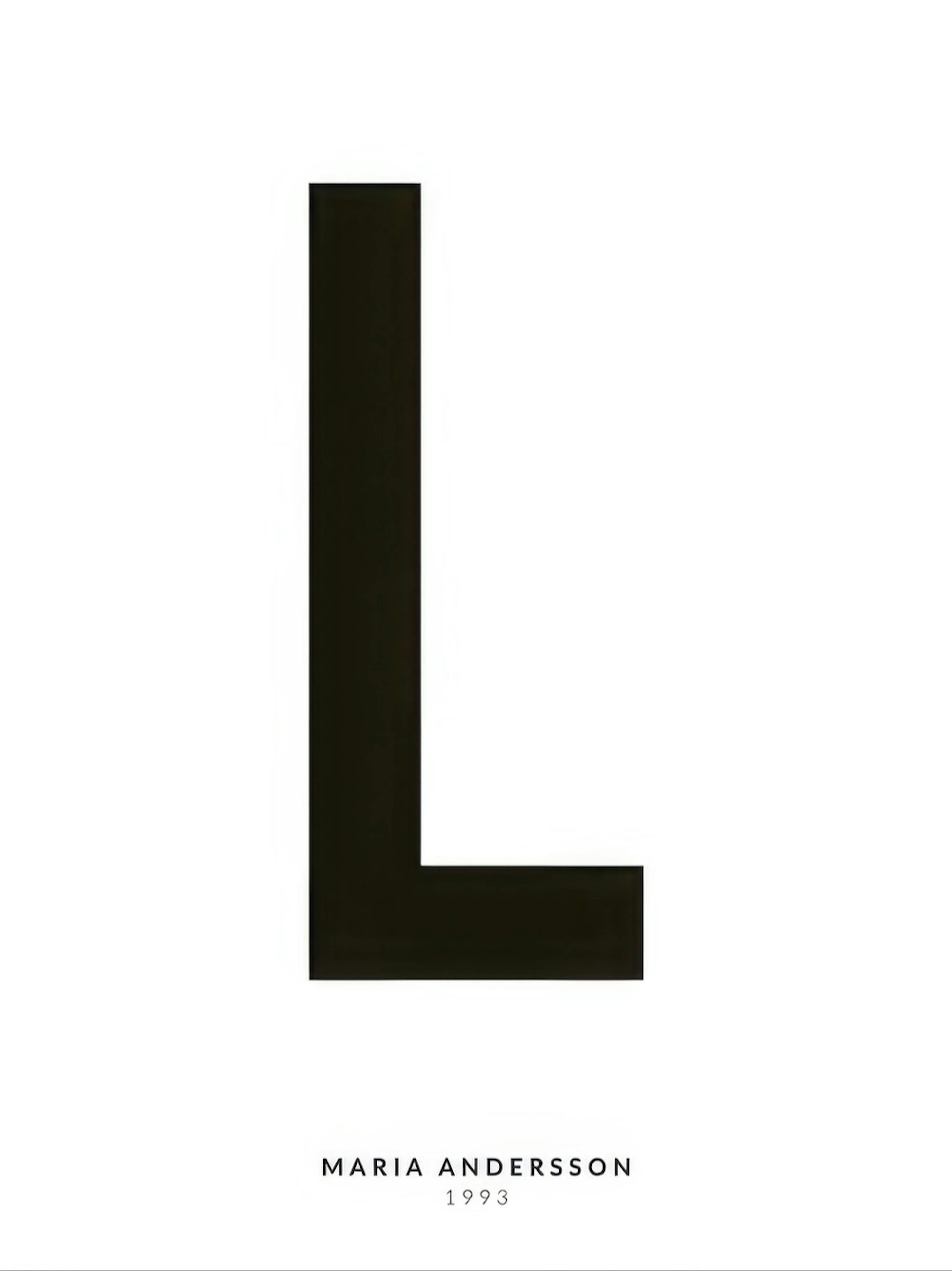 Ma Lettre L Poster Personnalisé thumbnail