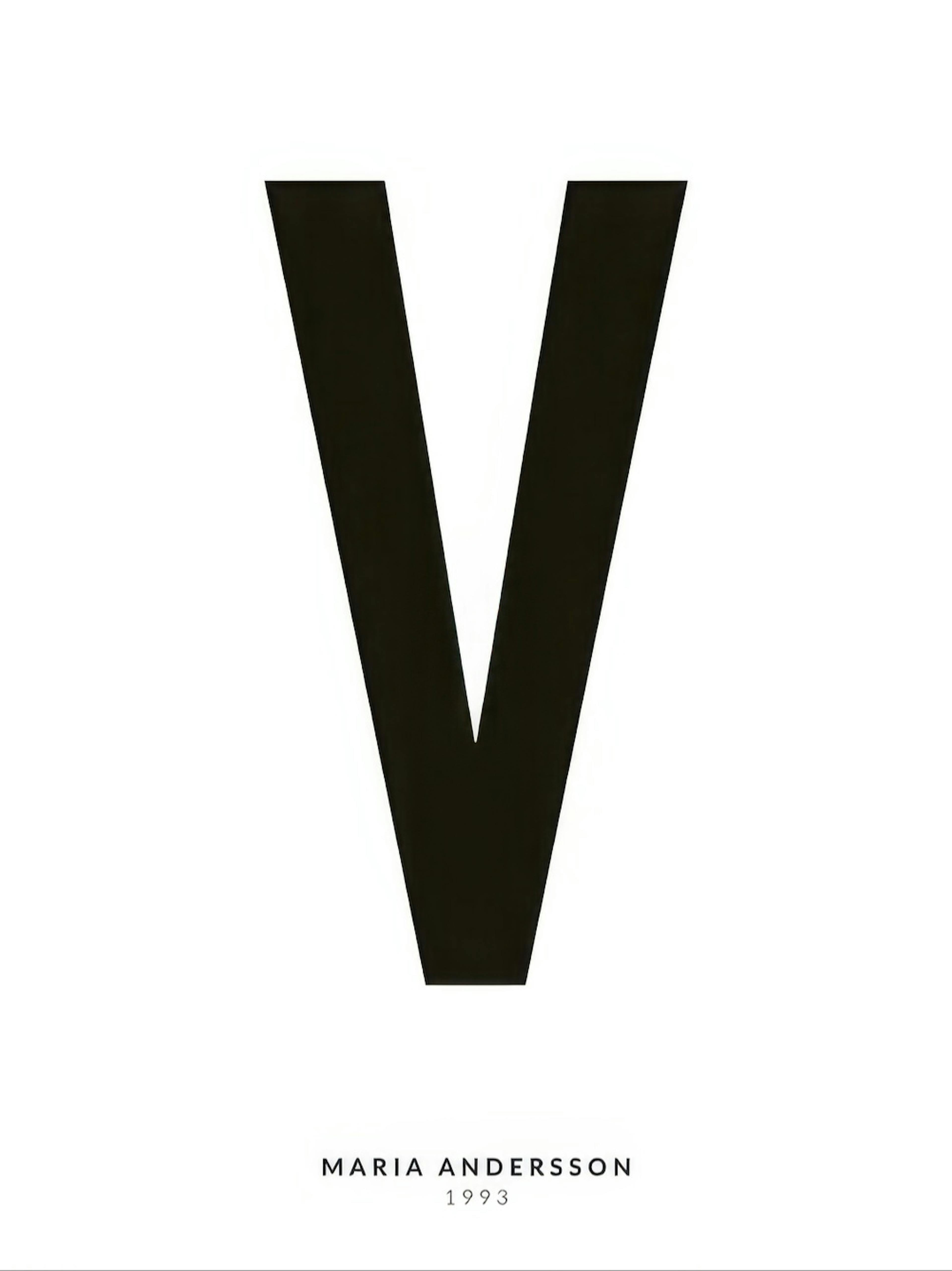 Min Bokstav V Personlig Poster thumbnail
