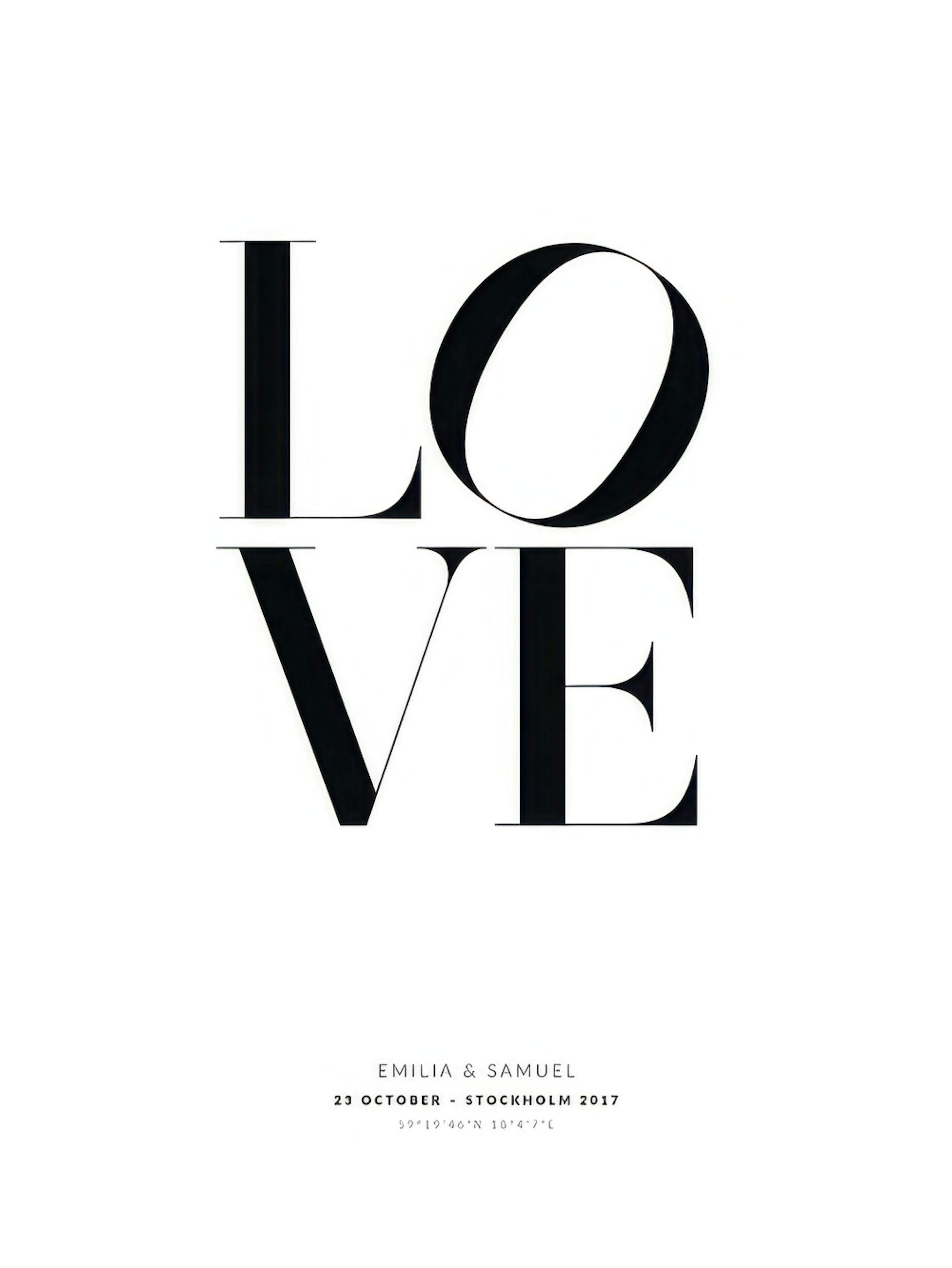 Amore poster personalizzato thumbnail