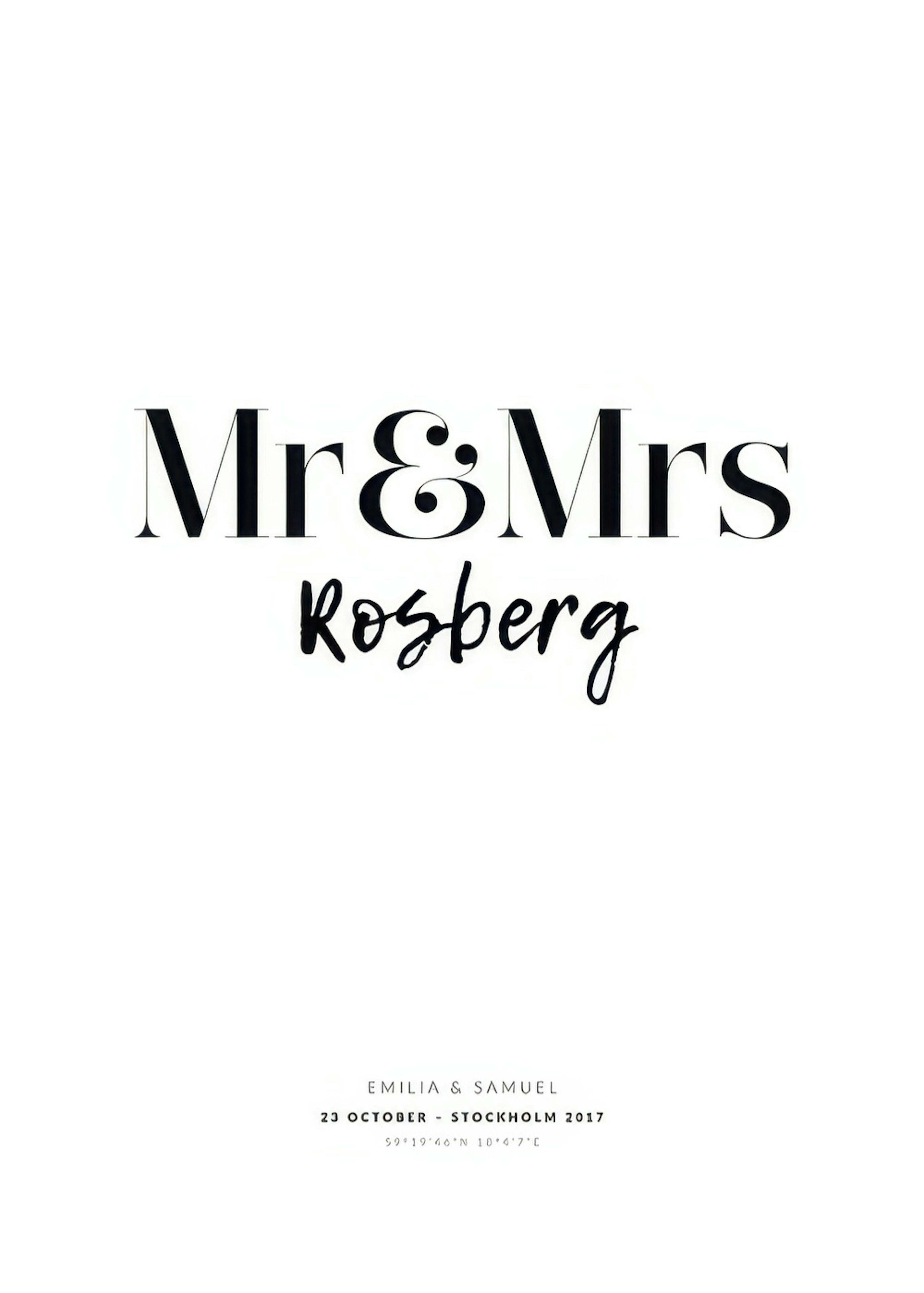 Mr And Mrs Personal Poster 0