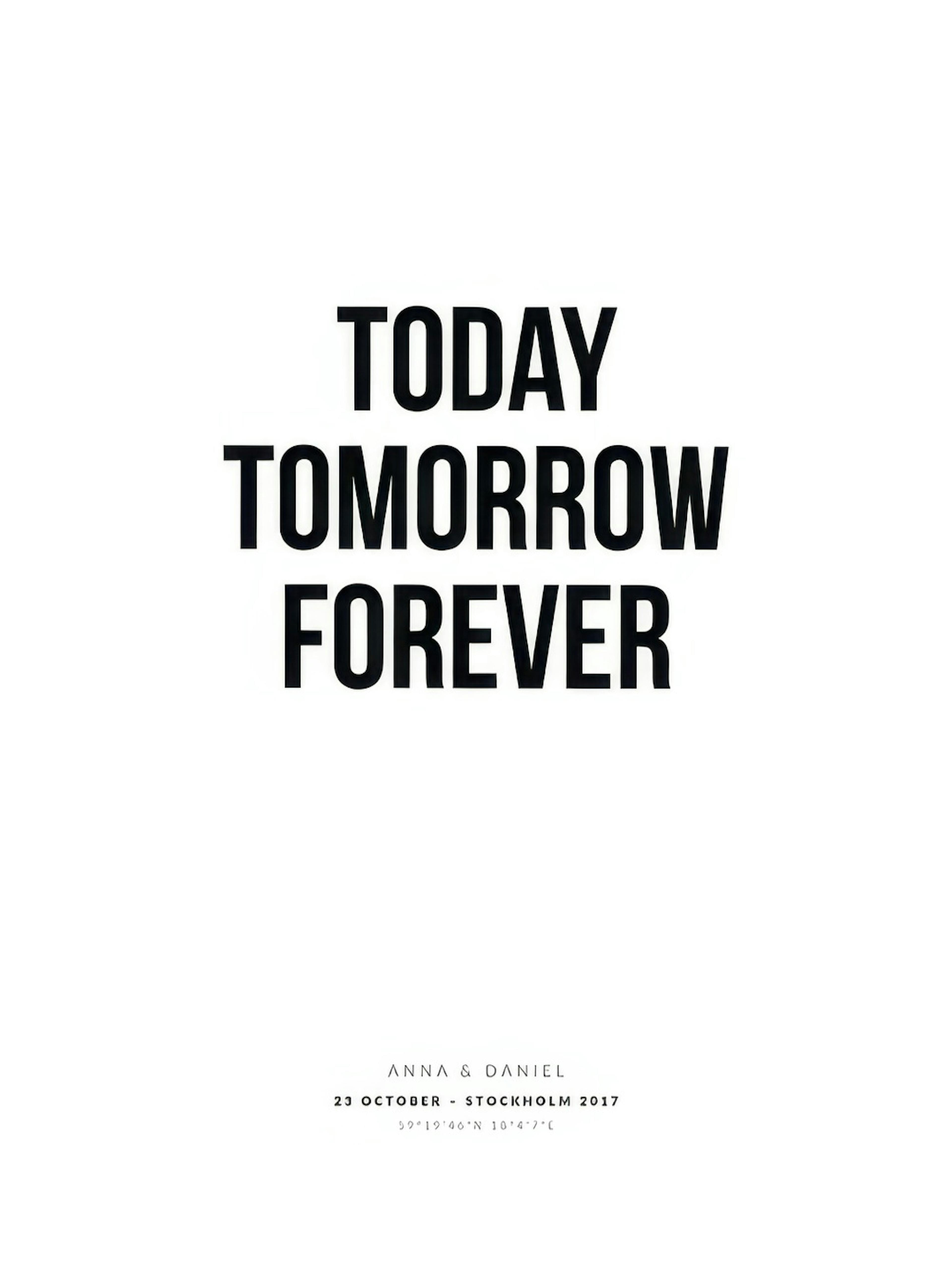 Today Tomorrow Forever Personal Poster thumbnail