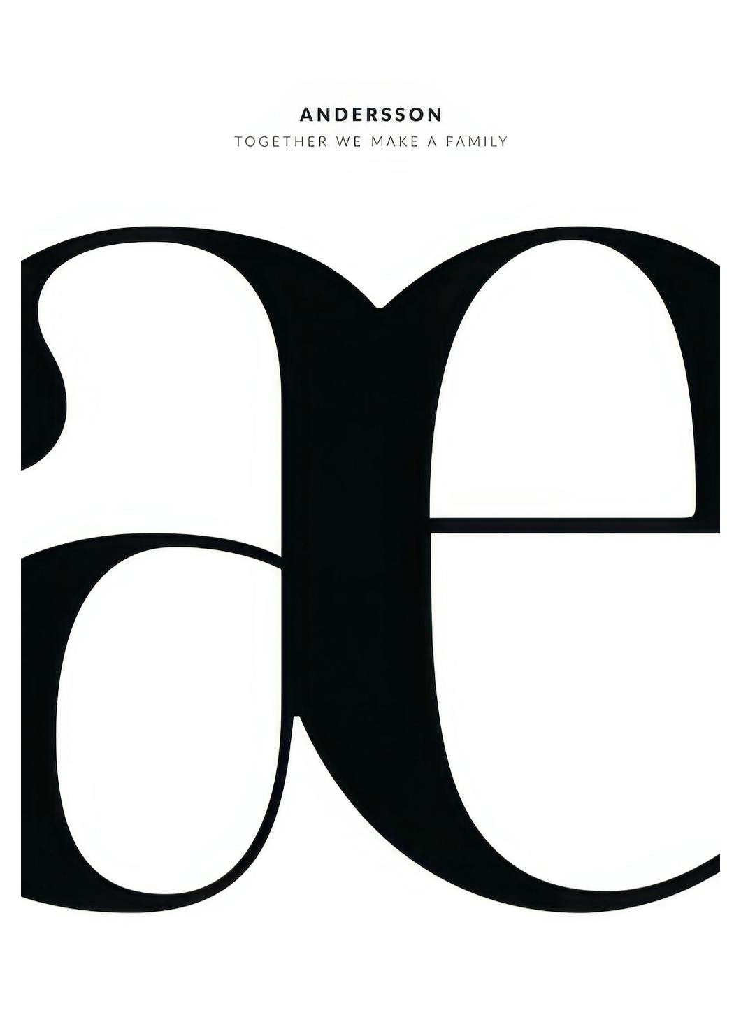 Buchstabe AE Personalisiert Poster (50x70 cm) - Poster Store
