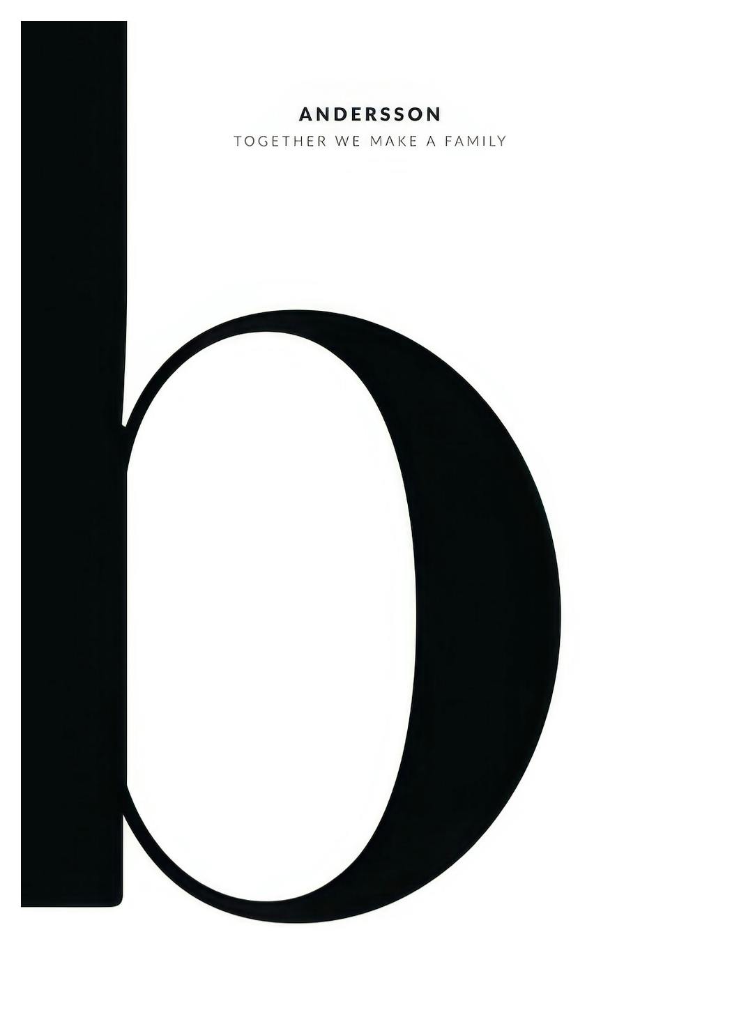 Bokstav B Personlig Poster (50x70 cm) - Poster Store