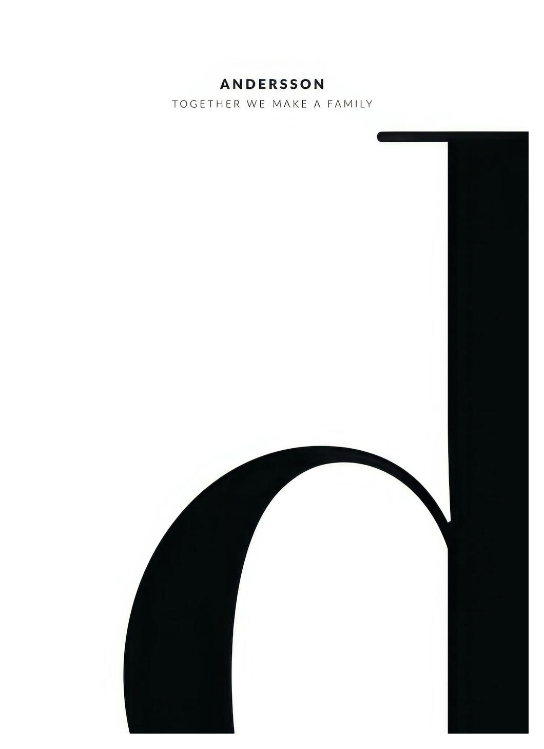 Buchstabe D Personalisiert Poster (50x70 cm) - Poster Store