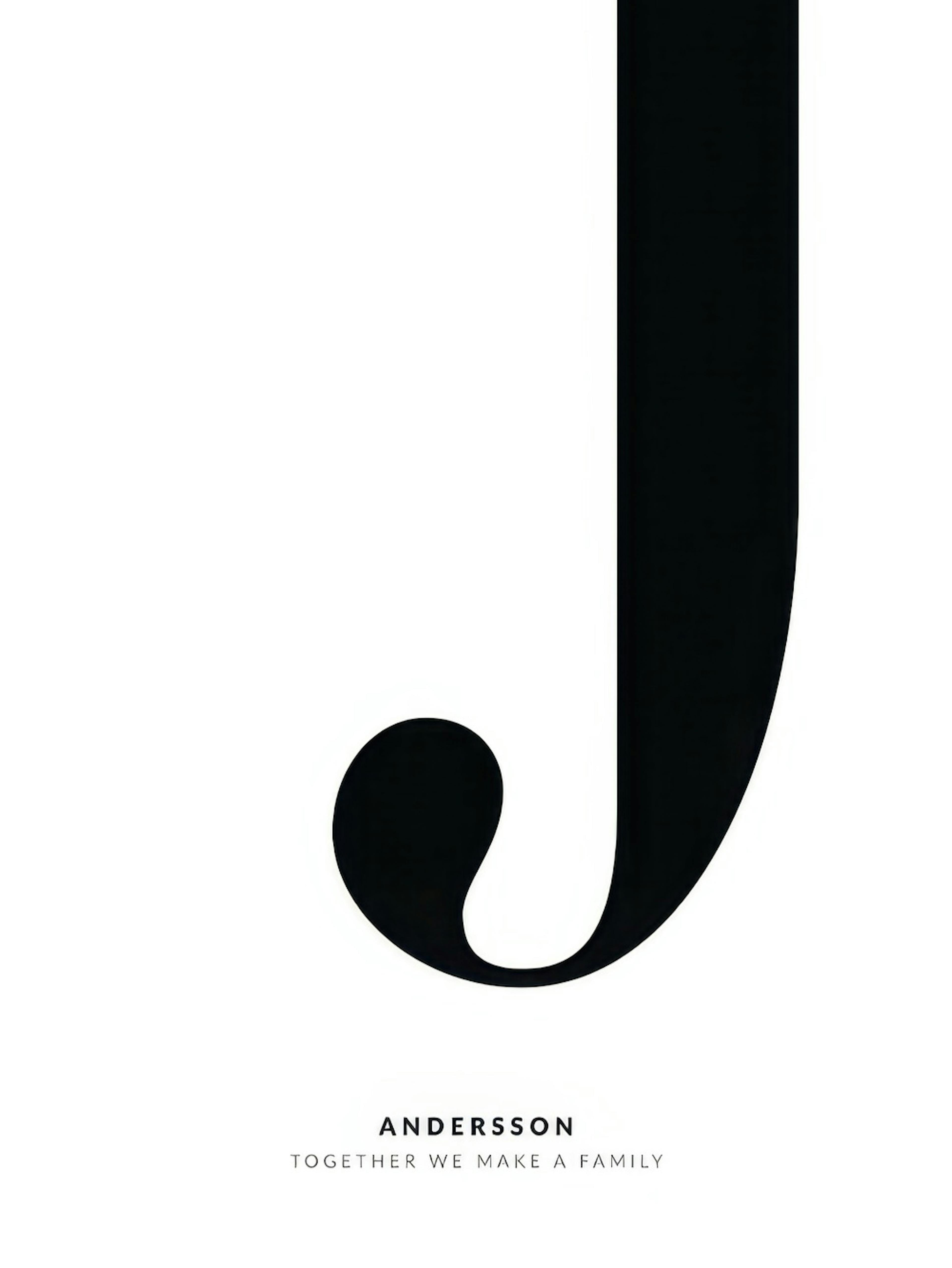 Lettre J Poster Personnalisé thumbnail
