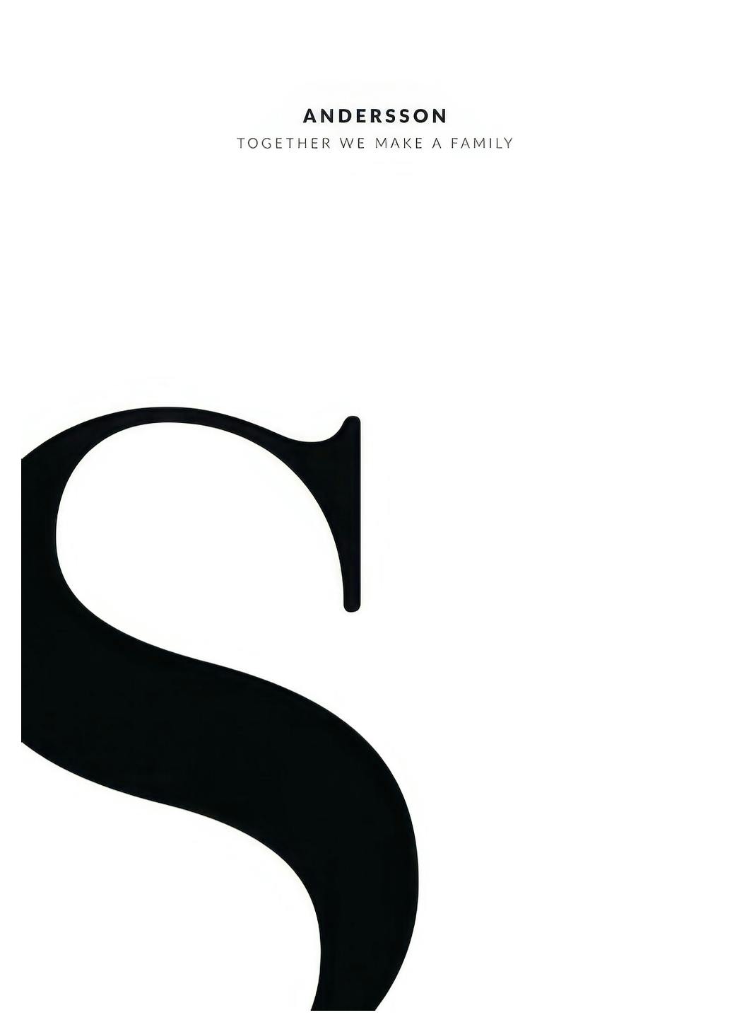 Letter S persoonlijke poster (50x70 cm) - Poster Store