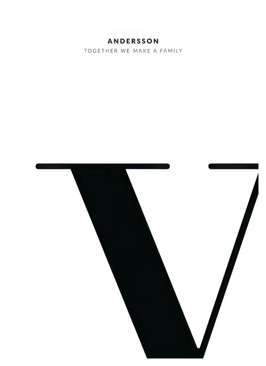 Letter V persoonlijke poster (50x70 cm) - Poster Store