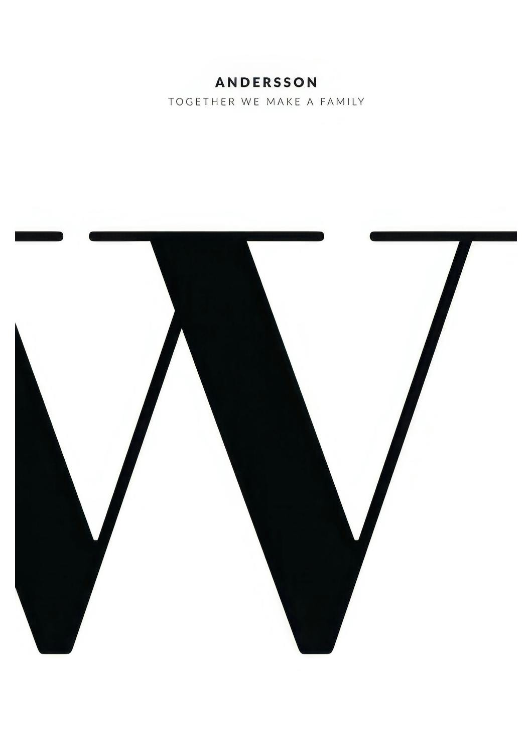 Lettre W Poster Personnalisé (50x70 cm) - Poster Store