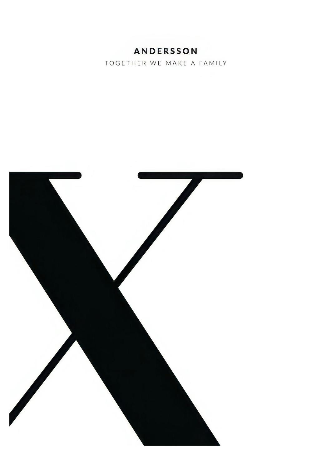 Lettera X poster personalizzato (50x70 cm) - Poster Store