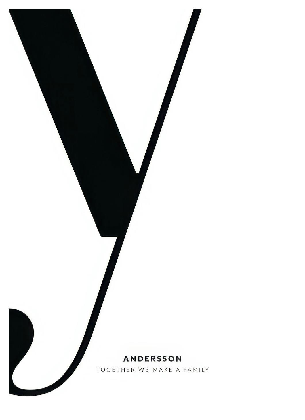 Prints Letter Y Personal Poster (30x40 cm) - Poster Store