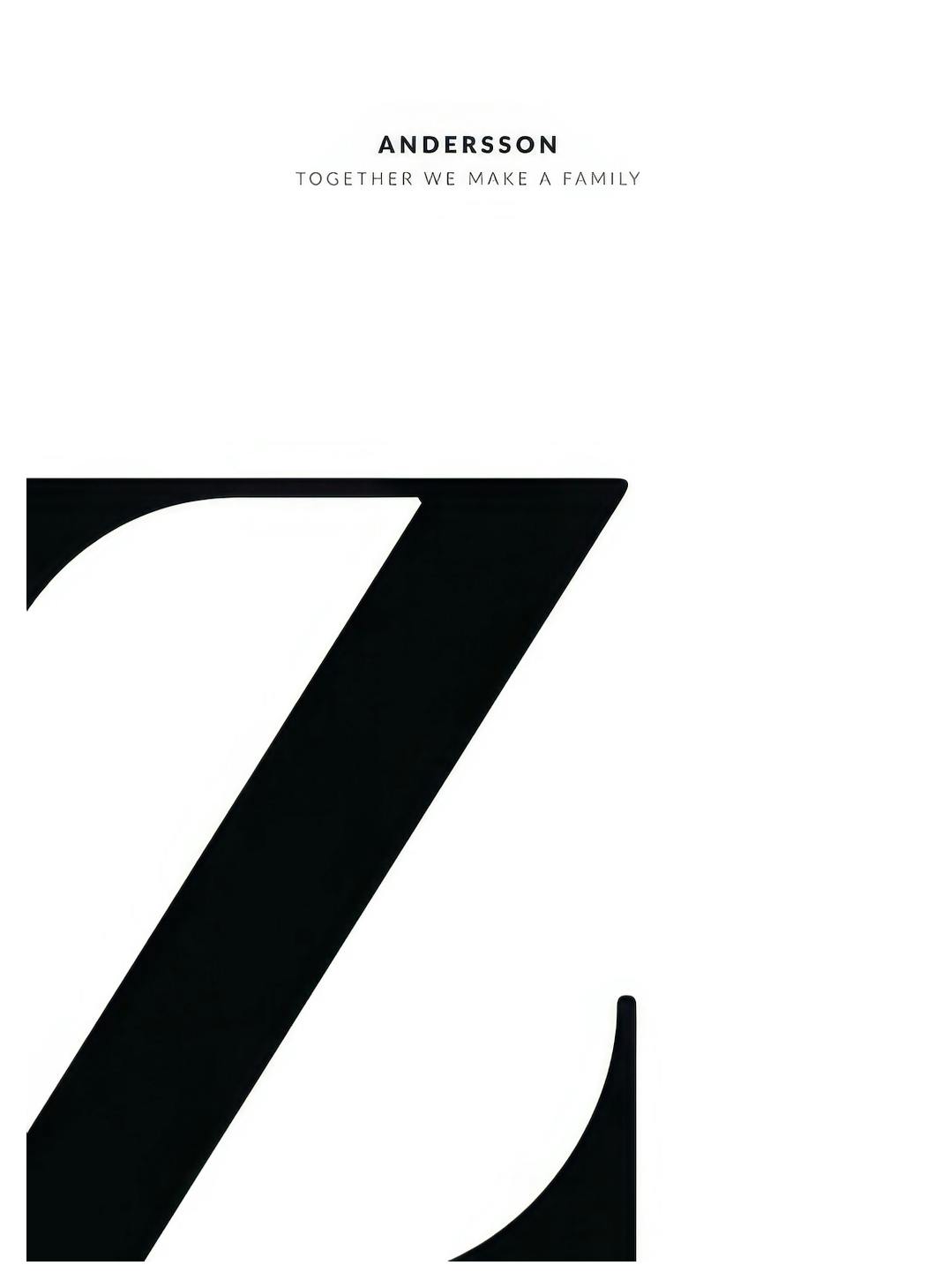 Lettera Z poster personalizzato (30x40 cm) - Poster Store