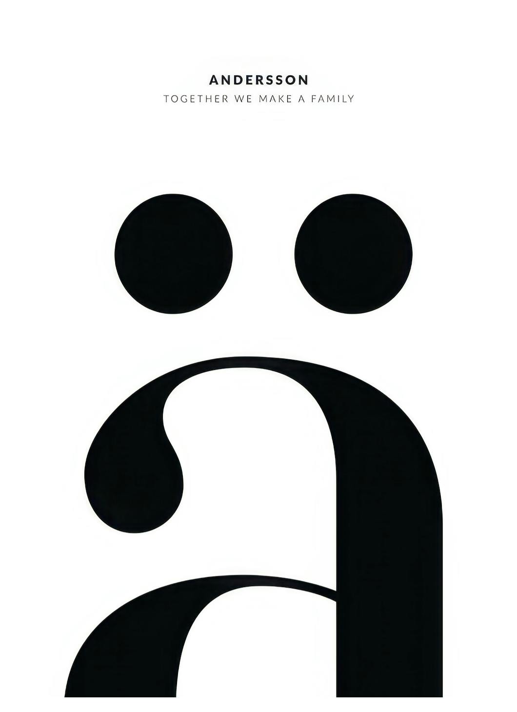 Letter Ä Personal Poster (50x70 cm) - Poster Store