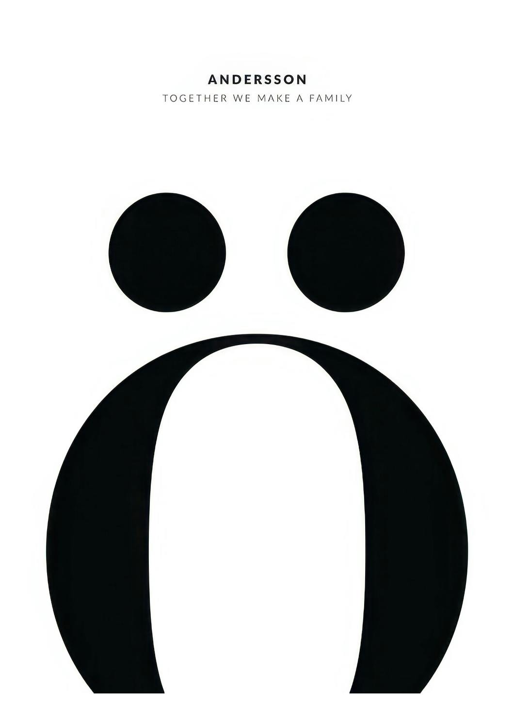 Bokstav Ö Personlig Poster (50x70 cm) - Poster Store