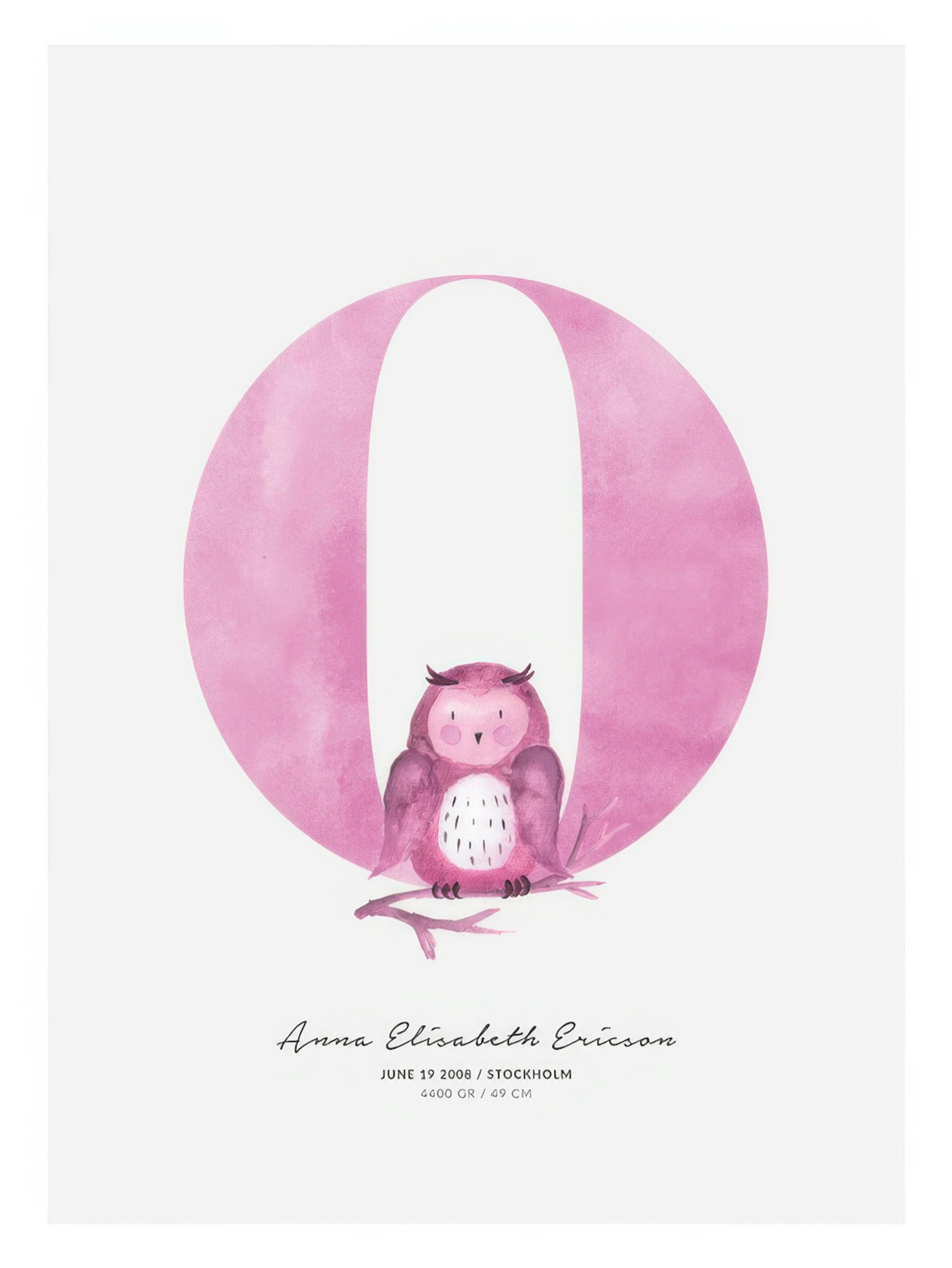 Kinderletter O persoonlijke poster thumbnail