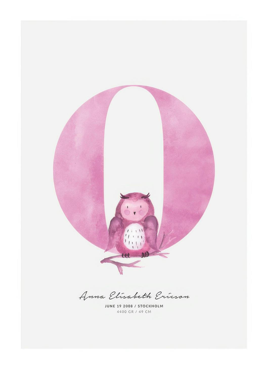 Prints Kids Letter O Personal Poster (50x70 cm) - Poster Store