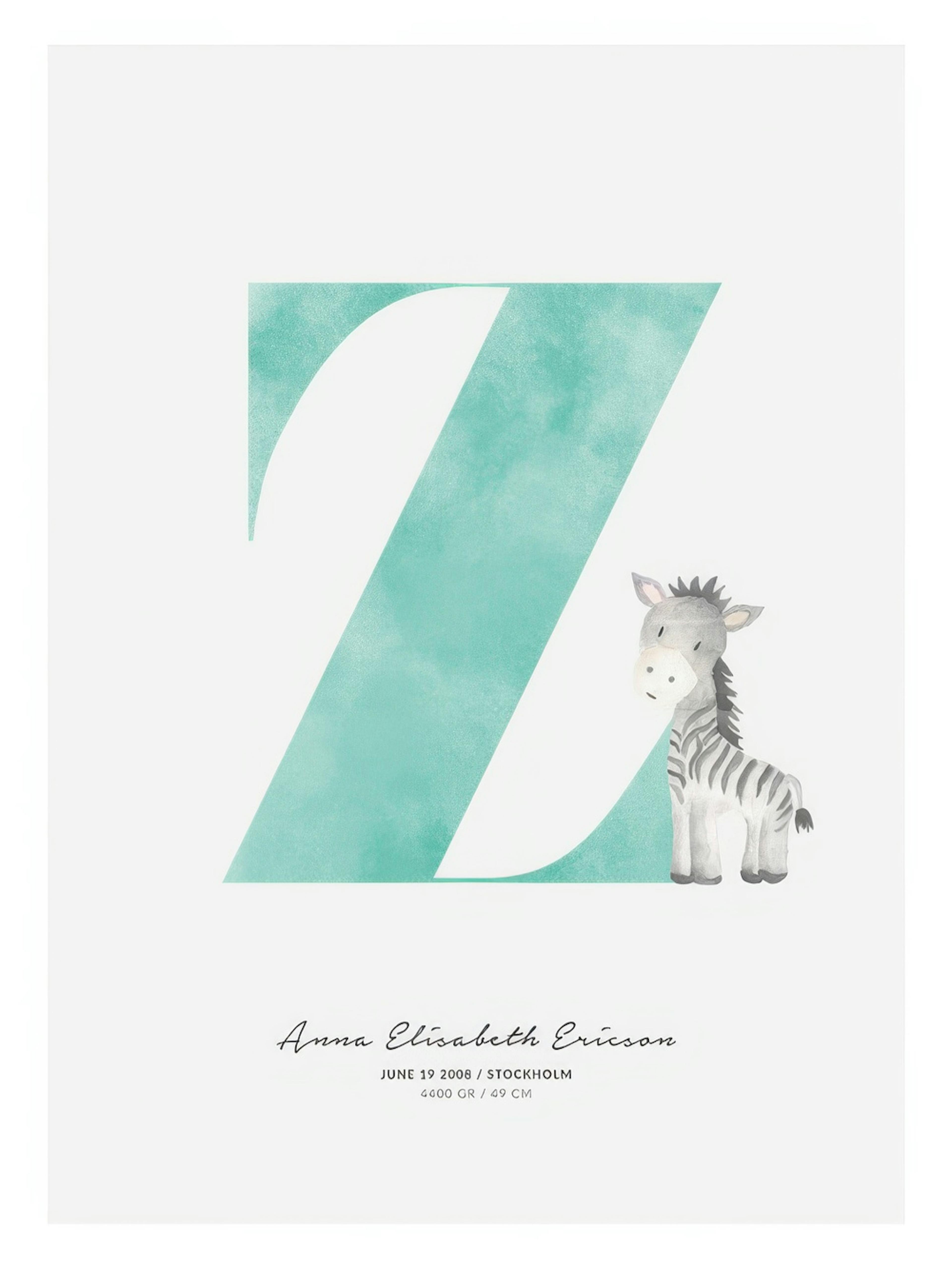 Kids Letter Z Personal Poster thumbnail