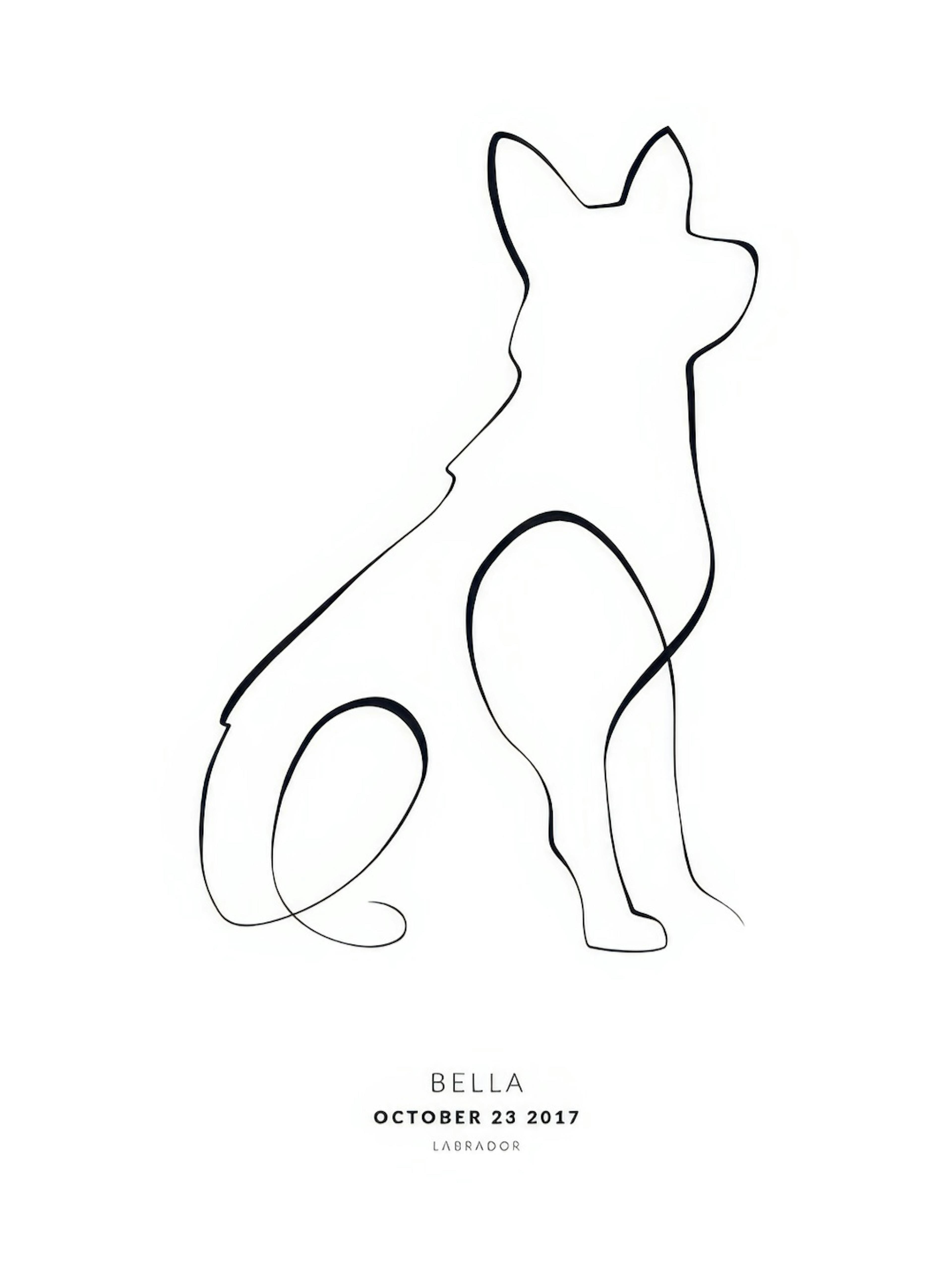Min Hund German Shepherd Personlig Poster thumbnail