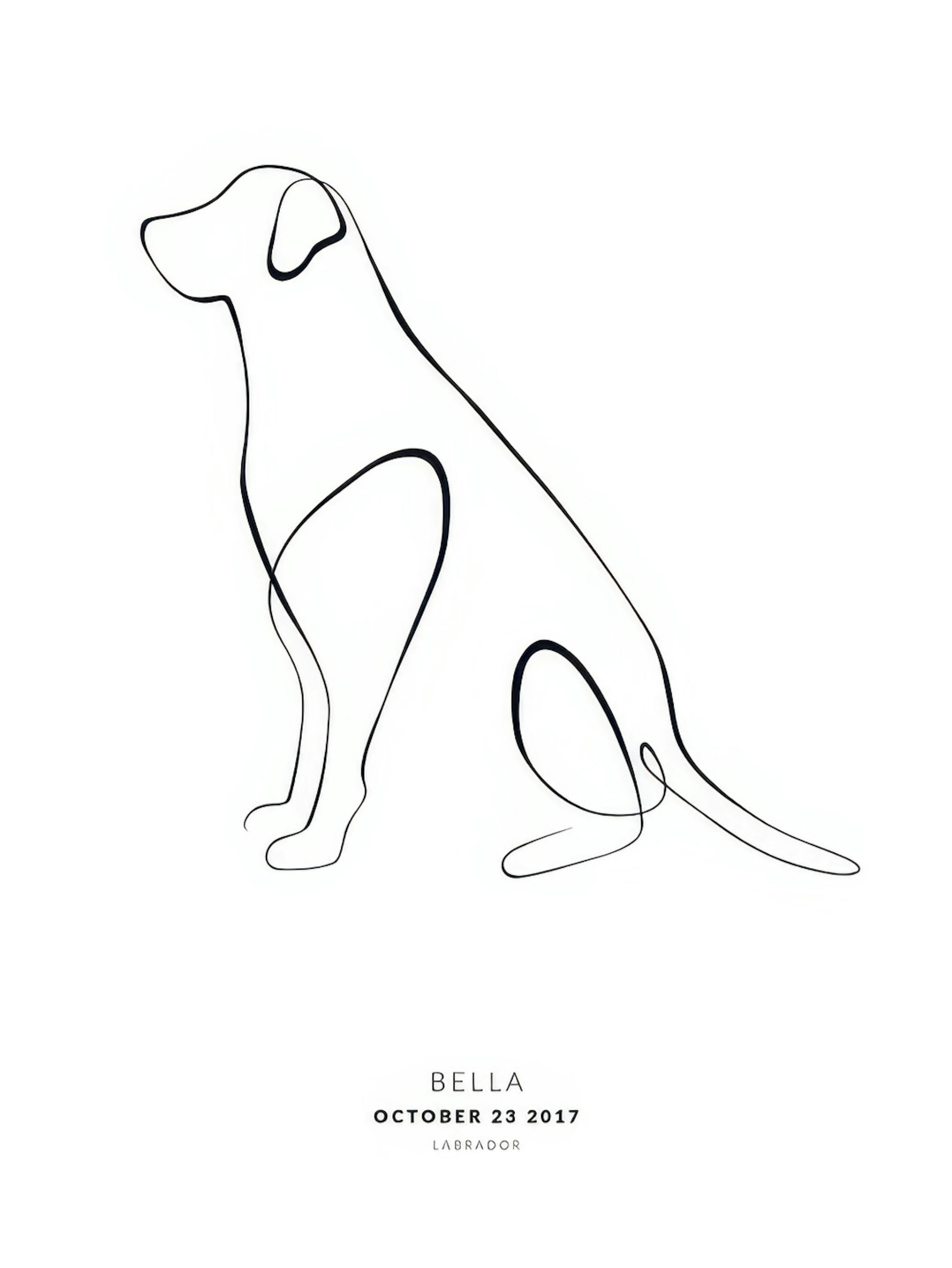 Min Hund Labrador Personlig Poster thumbnail