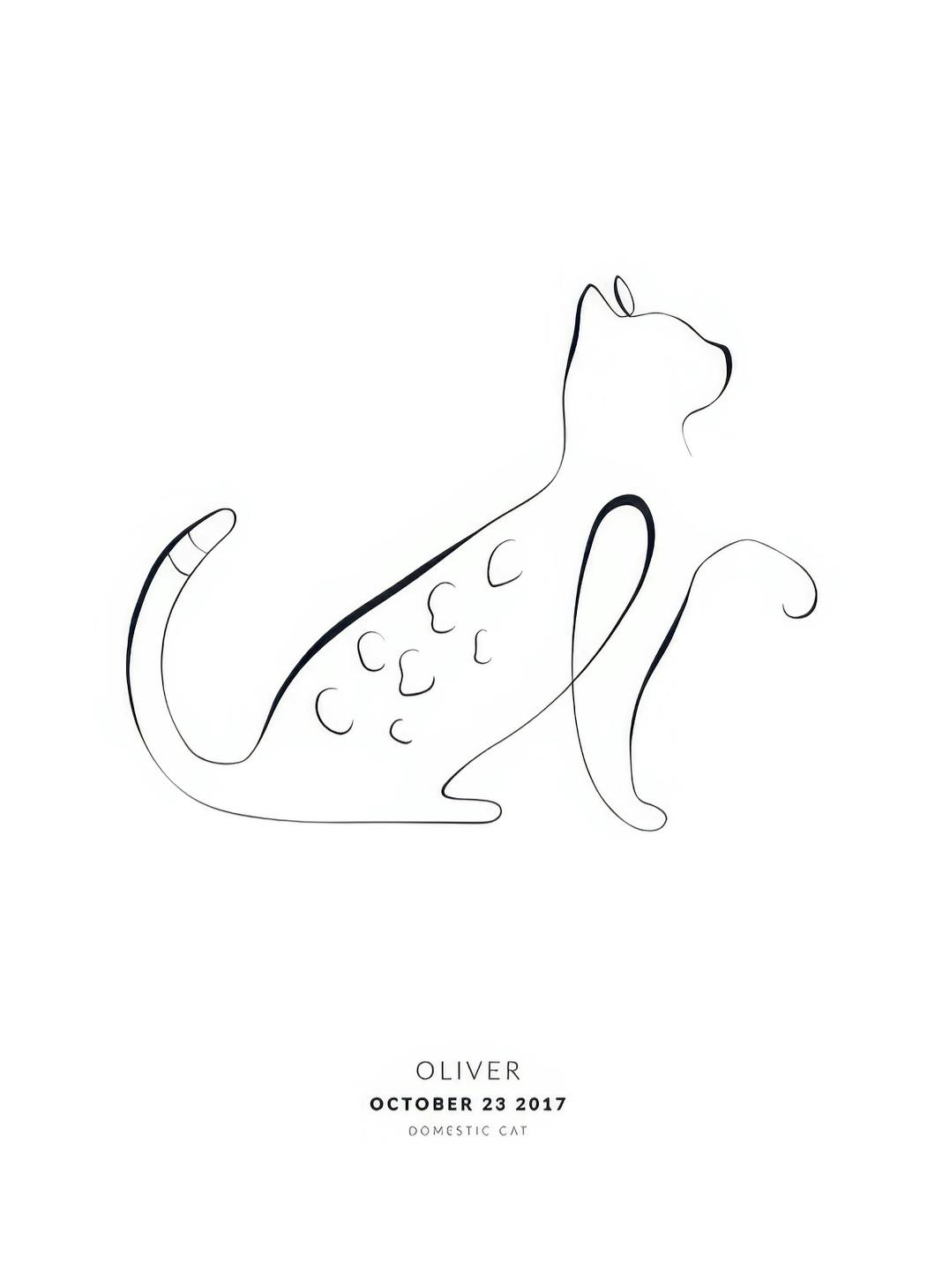 My Cat Bengal persoonlijke poster (50x70 cm) - Poster Store