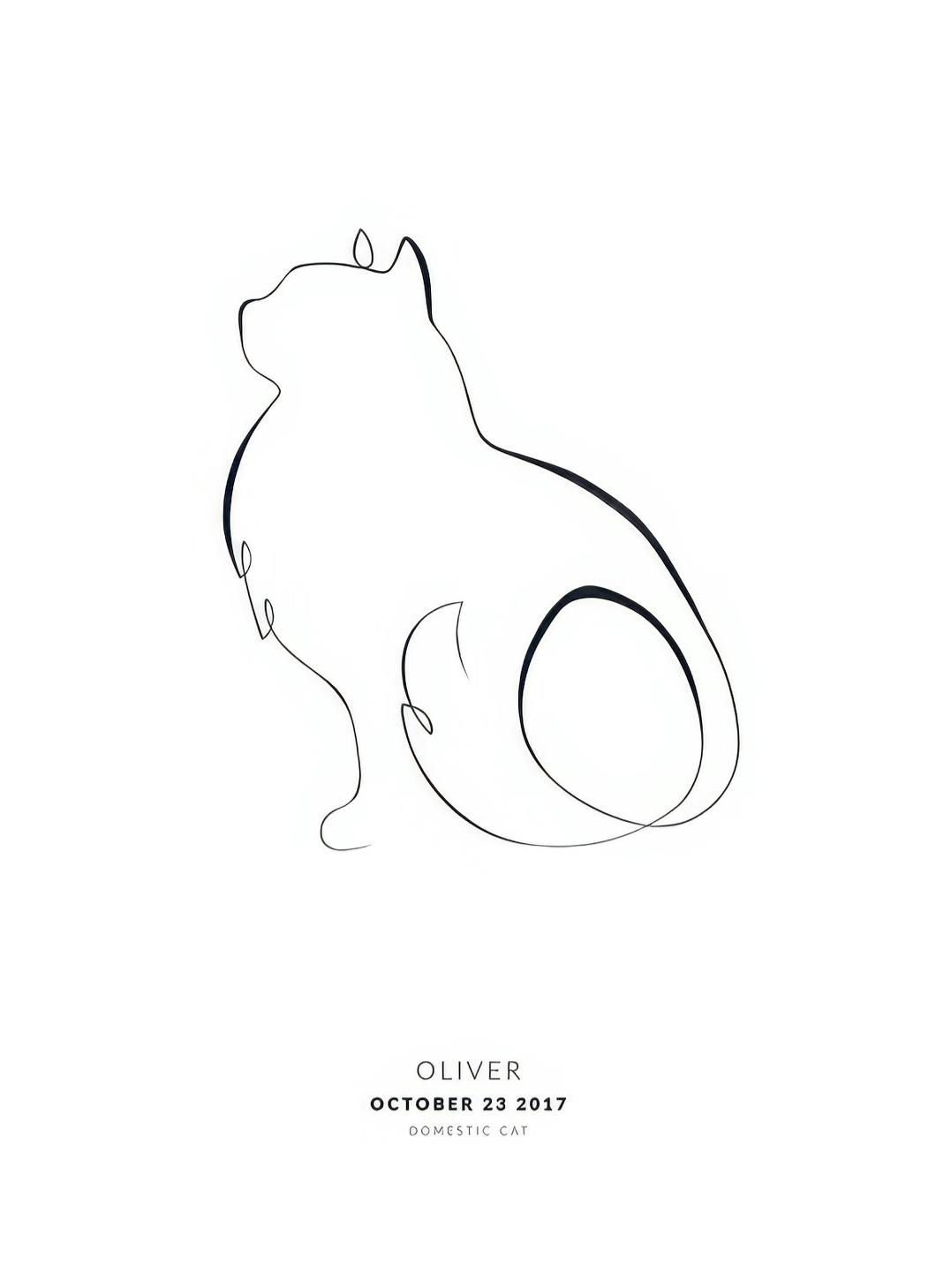 My Cat Norwegian Forest Cat Personal Poster (50x70 cm) - Poster Store