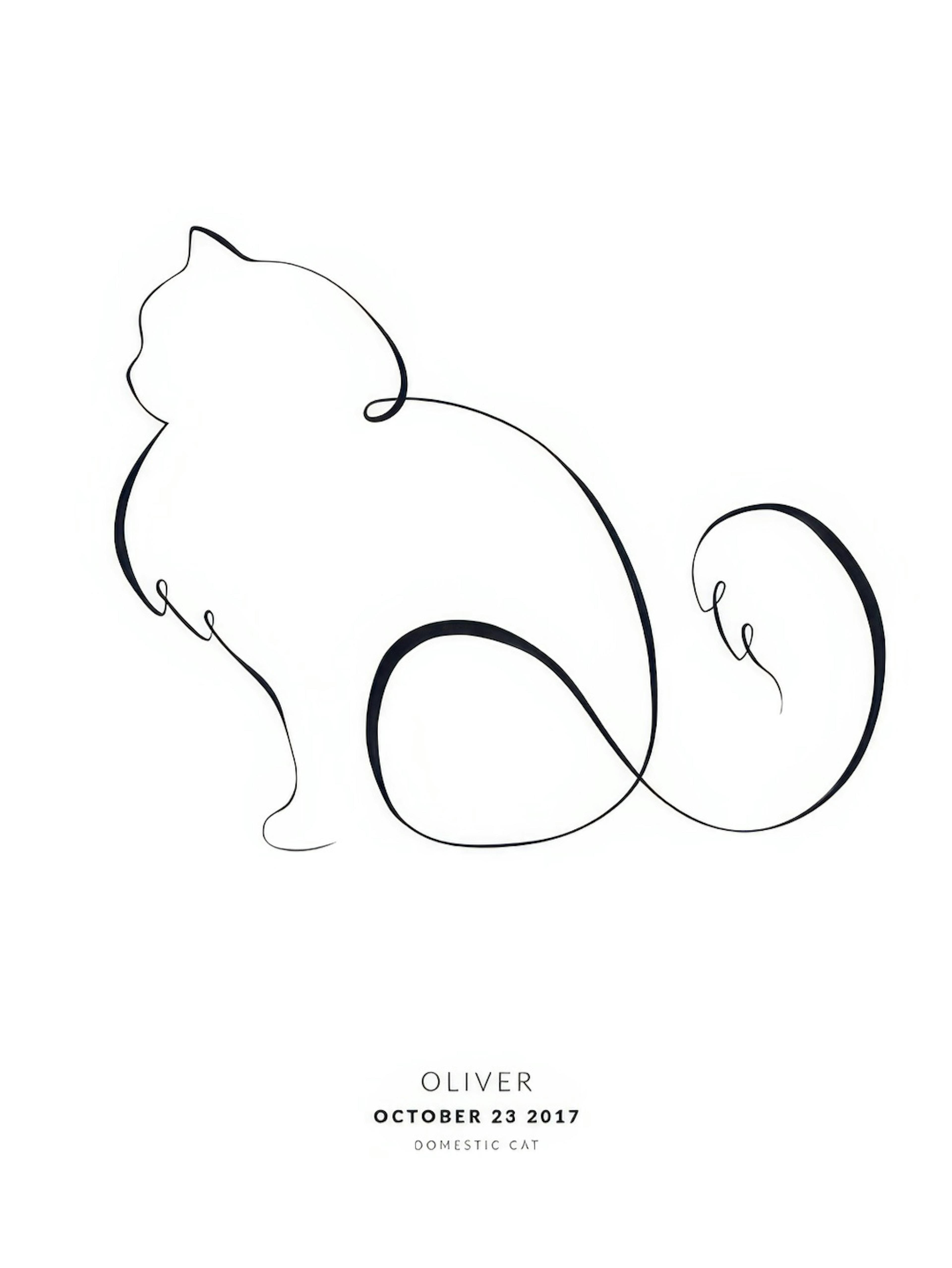 Min katt Sibirisk Katt Personlig Poster thumbnail