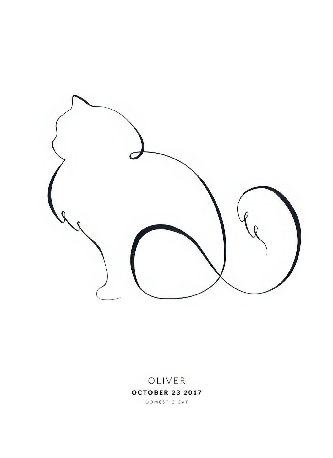 My Cat Siberian Cat Personal Poster (30x40 cm) - Poster Store