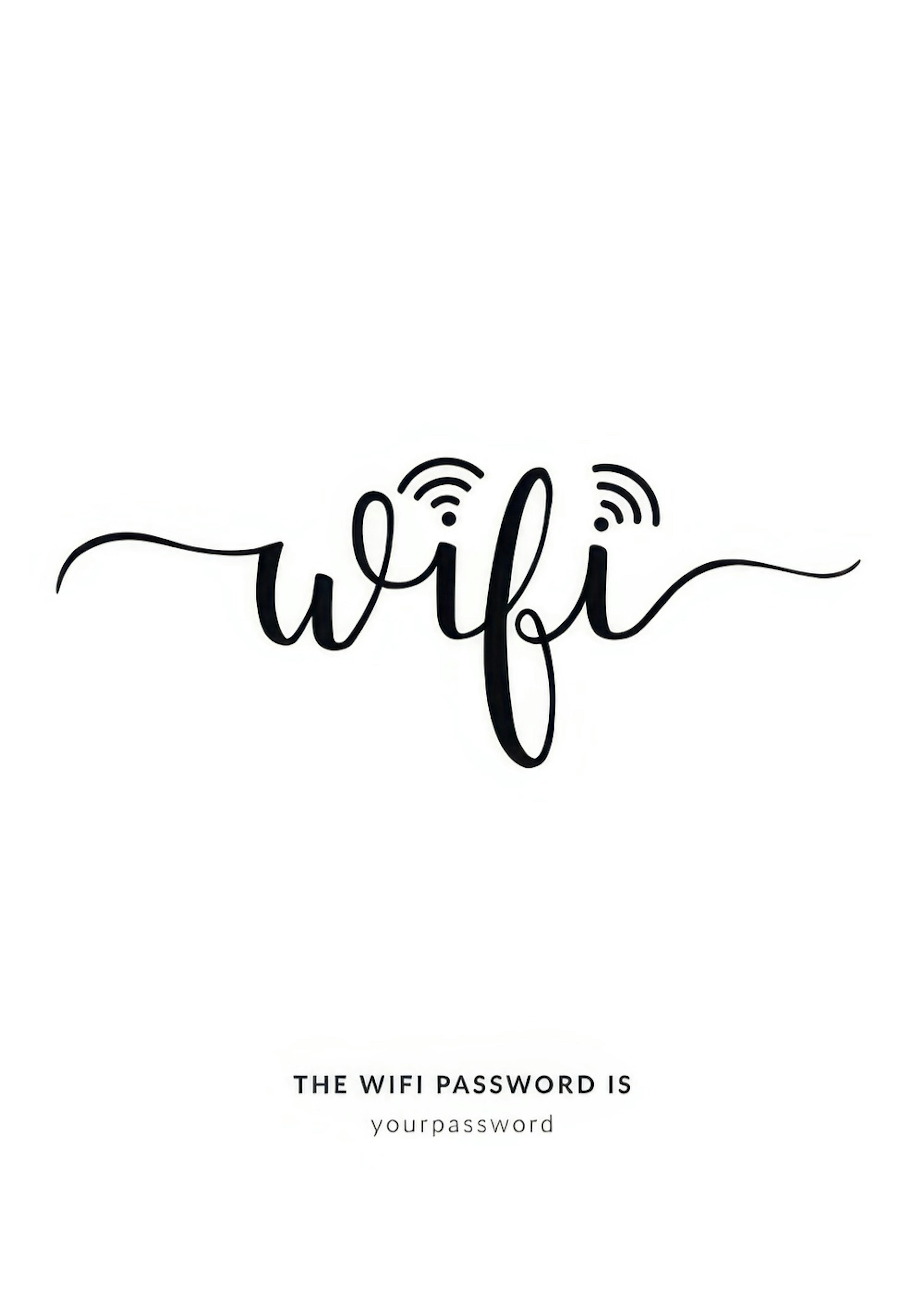 WiFi Poster Personnalisé