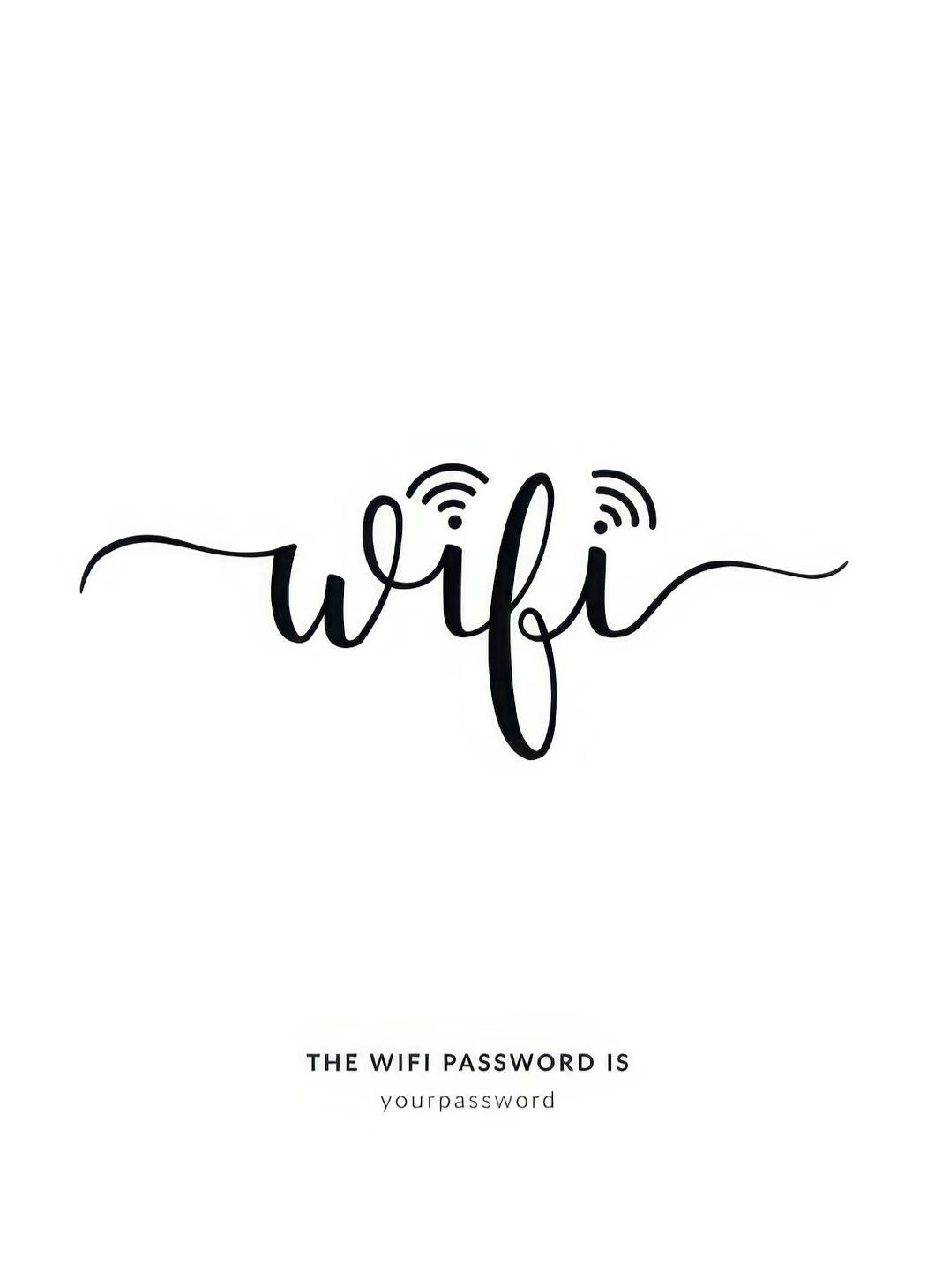 WiFi persoonlijke poster (50x70 cm) - Poster Store