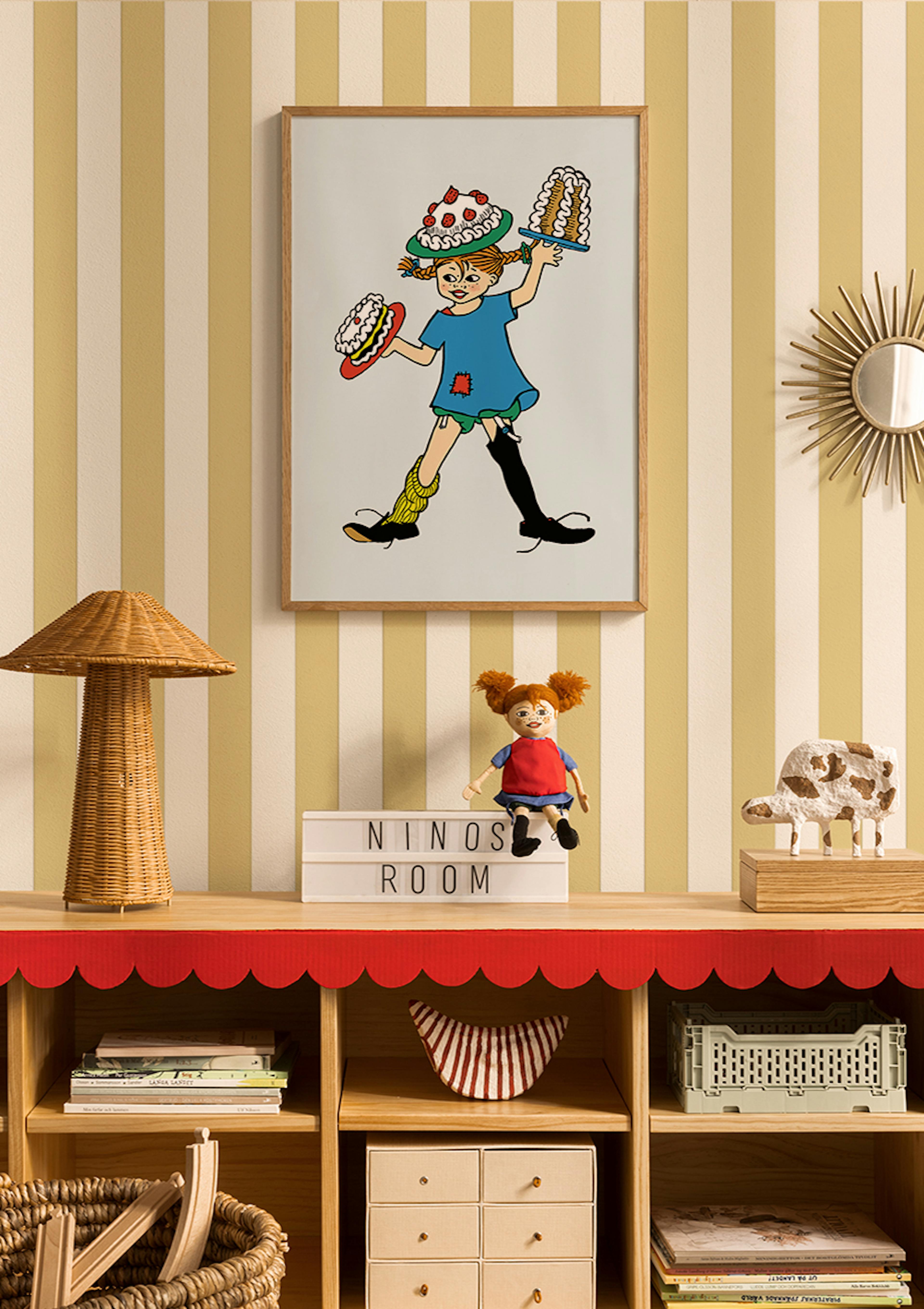 Pippi Langstrømpe Feirer Plakat thumbnail