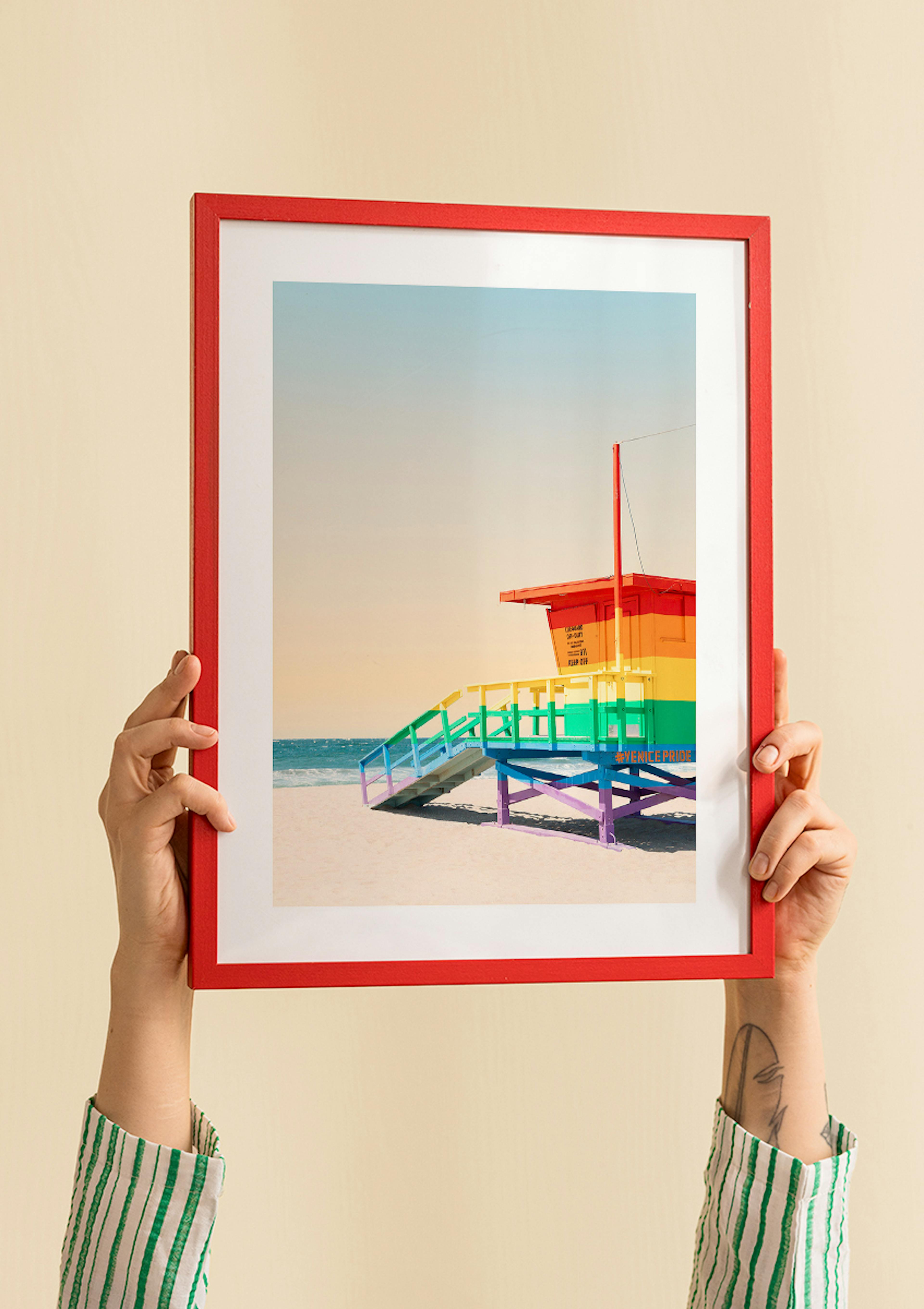 Rainbow Beach House Poster thumbnail