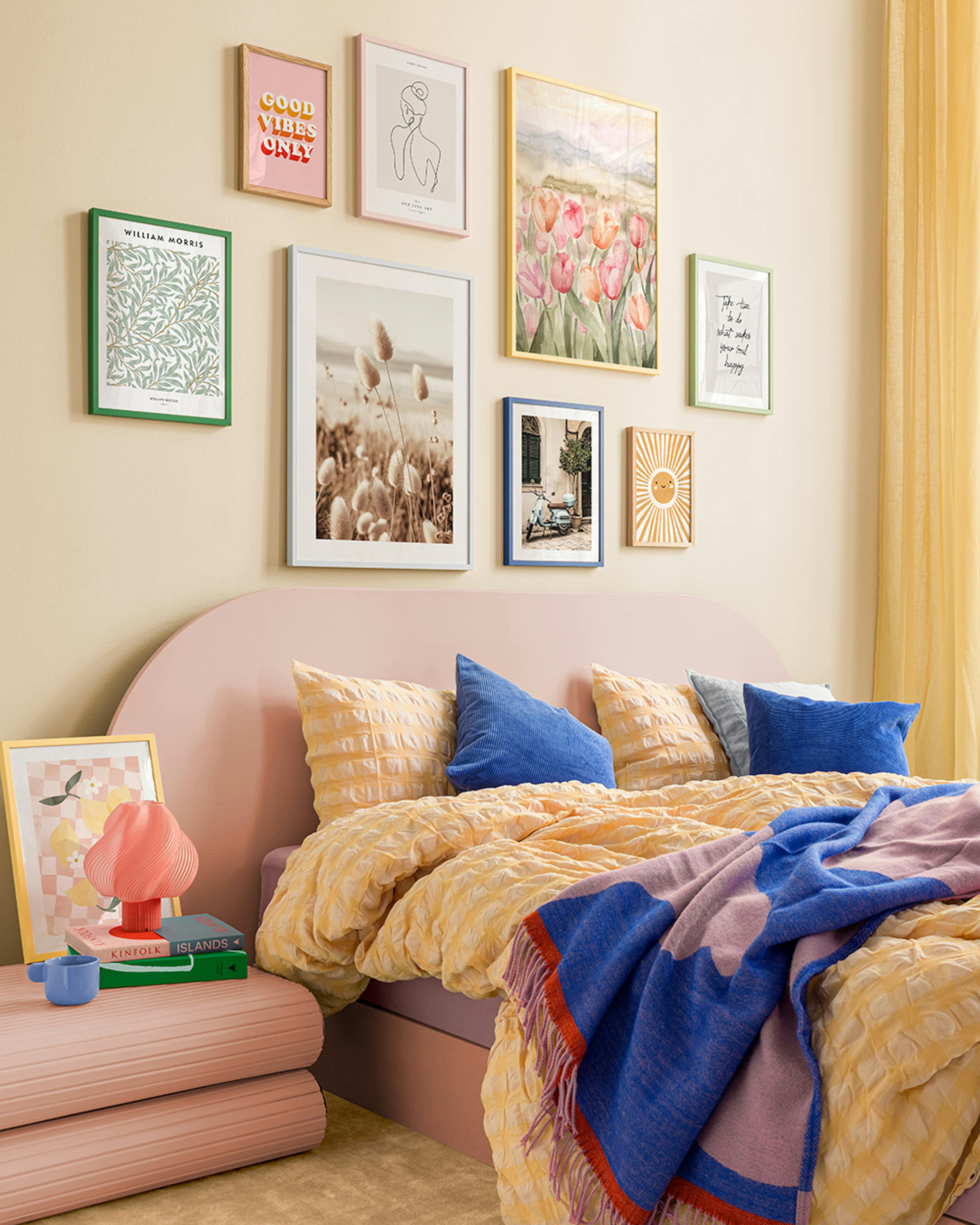 Colourful vibes bilderwand