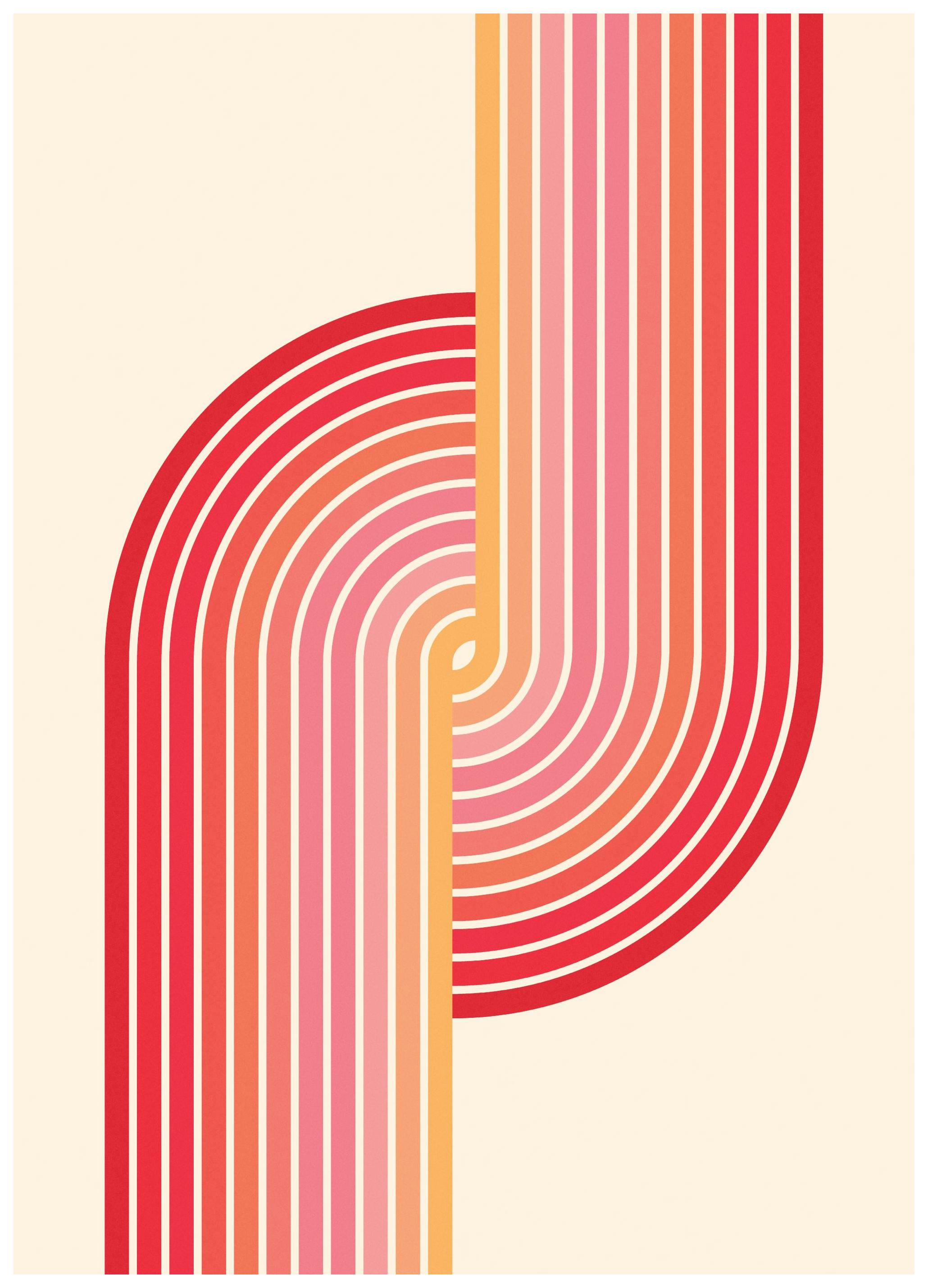 Bauhaus Łuki Plakat (30x40 cm) - Poster Store