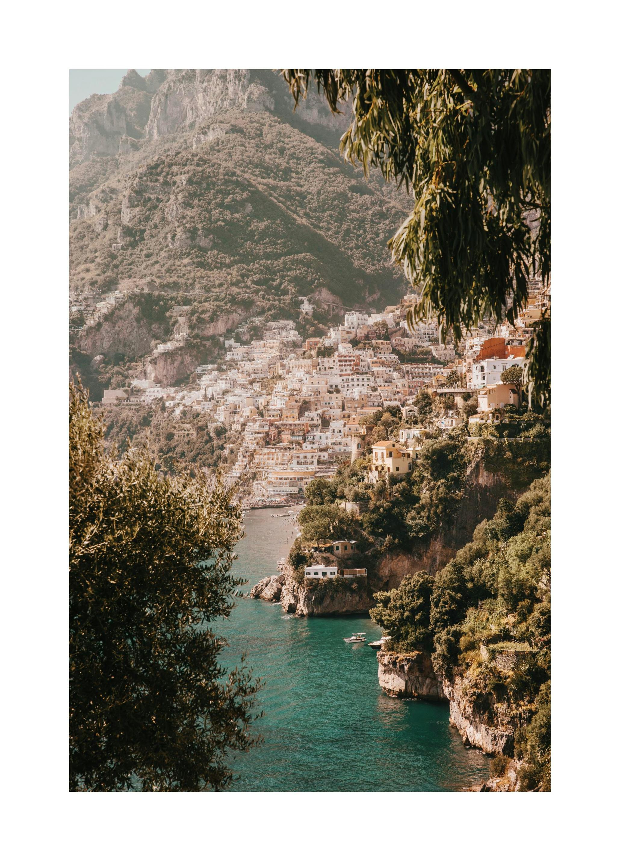 Panorama over Positano Plakat (40x50 cm) - Poster Store