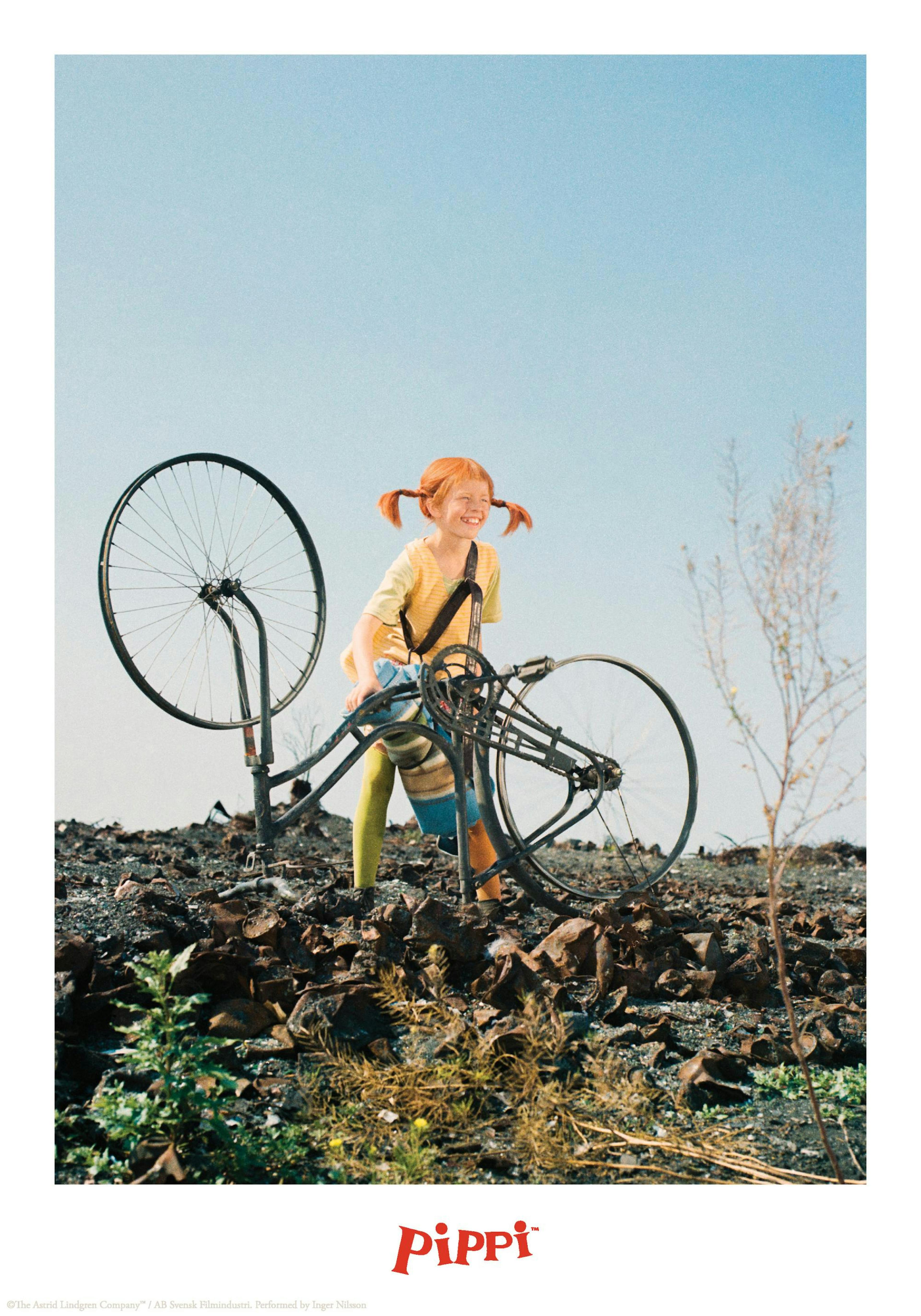 Pippi Langstrømpe og Sykkelen Hennes Plakat thumbnail