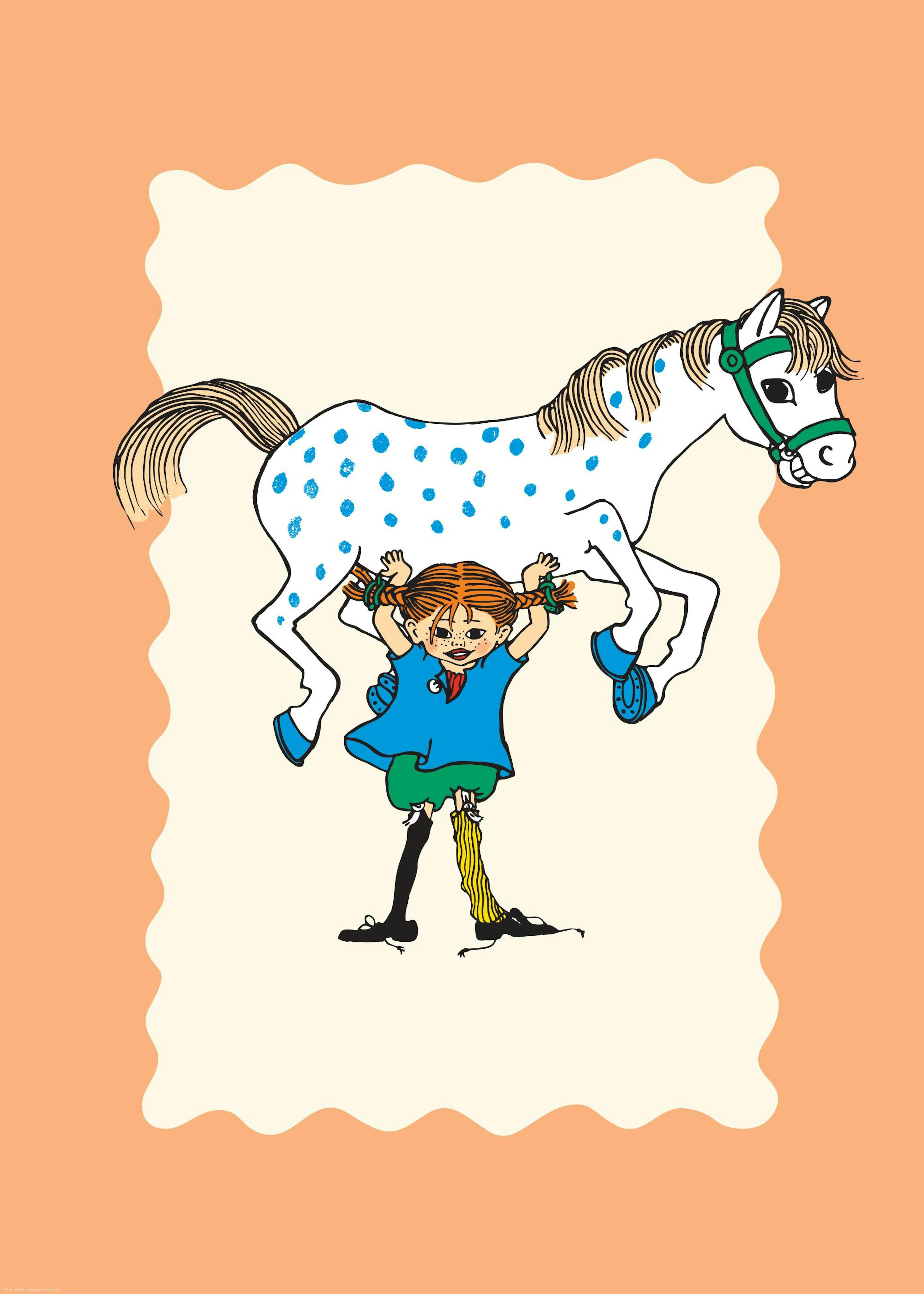 Pippi Dlouhá punčocha a kůň plakát 0