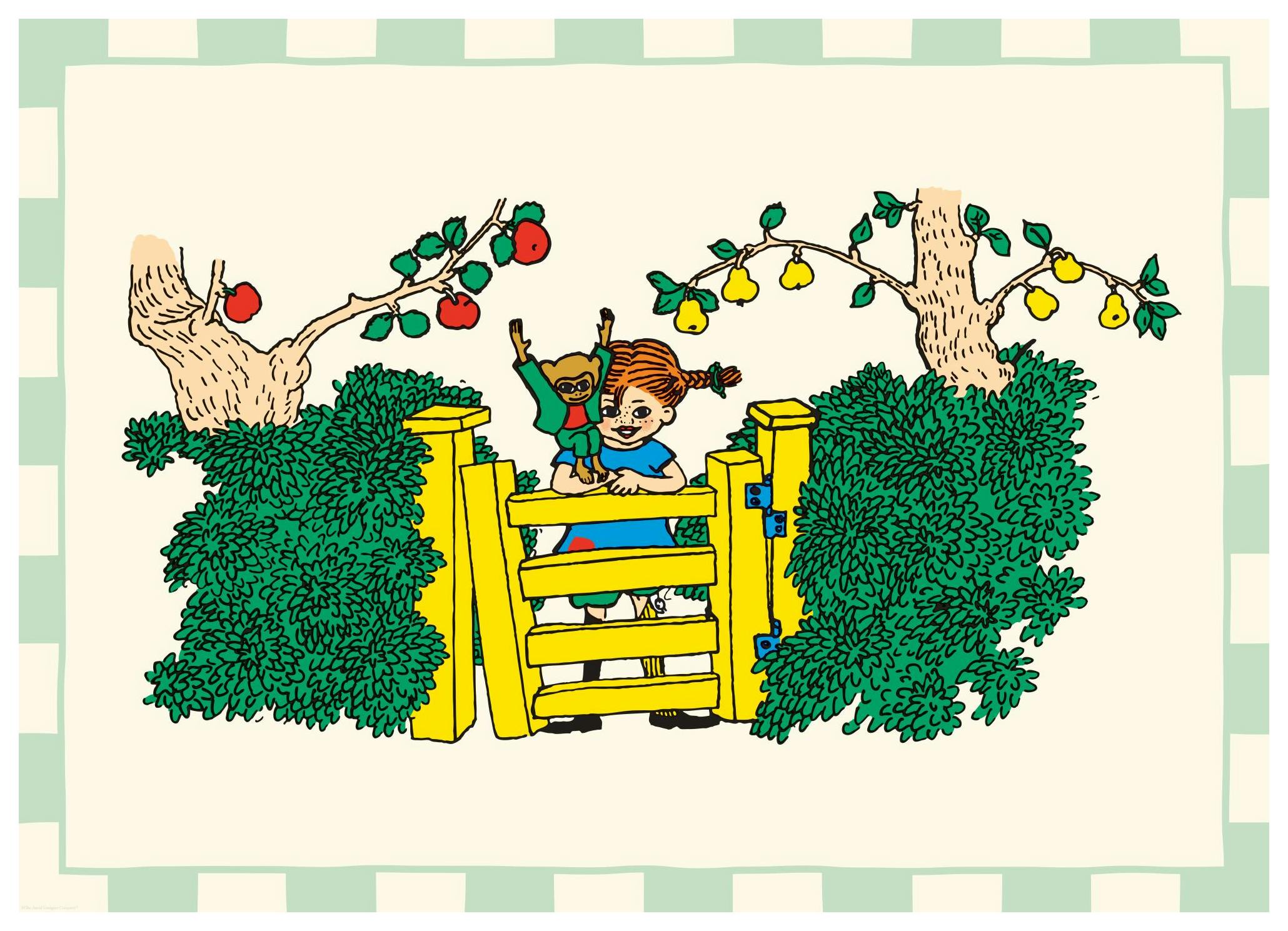 Pippi Pończoszanka w ogrodzie Plakat (30x40 cm) - Poster Store