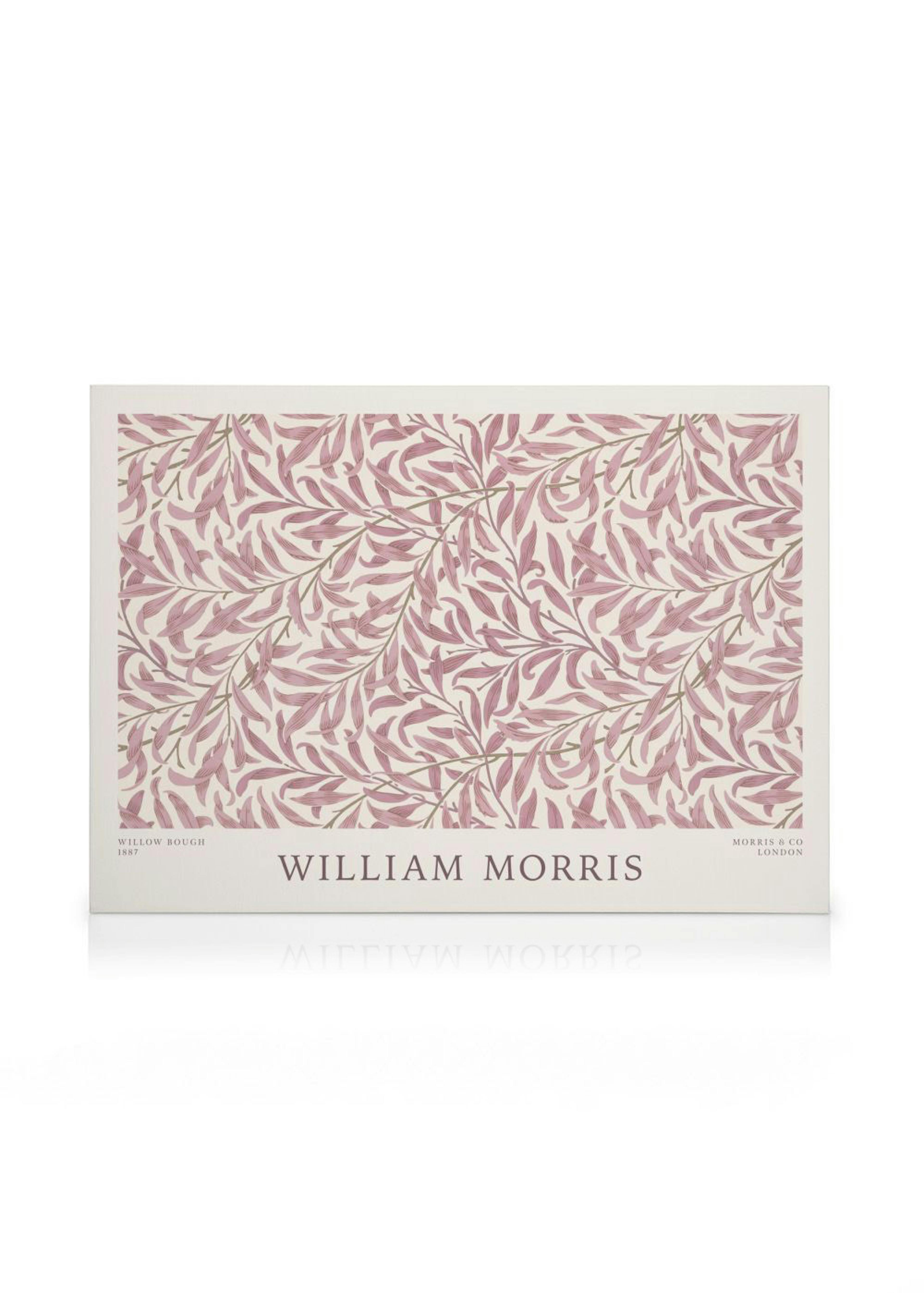 William Morris - Willow Bough Pink Landscape Stampe su Tela 0