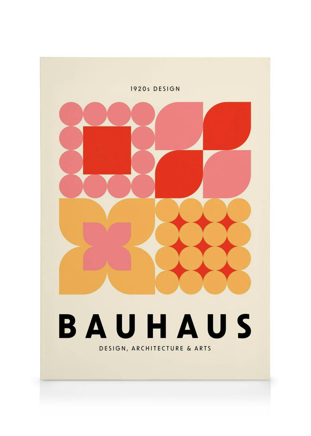 Bauhaus Grafische Canvas (70x100 cm - Fotolijst Eiken) - Poster Store