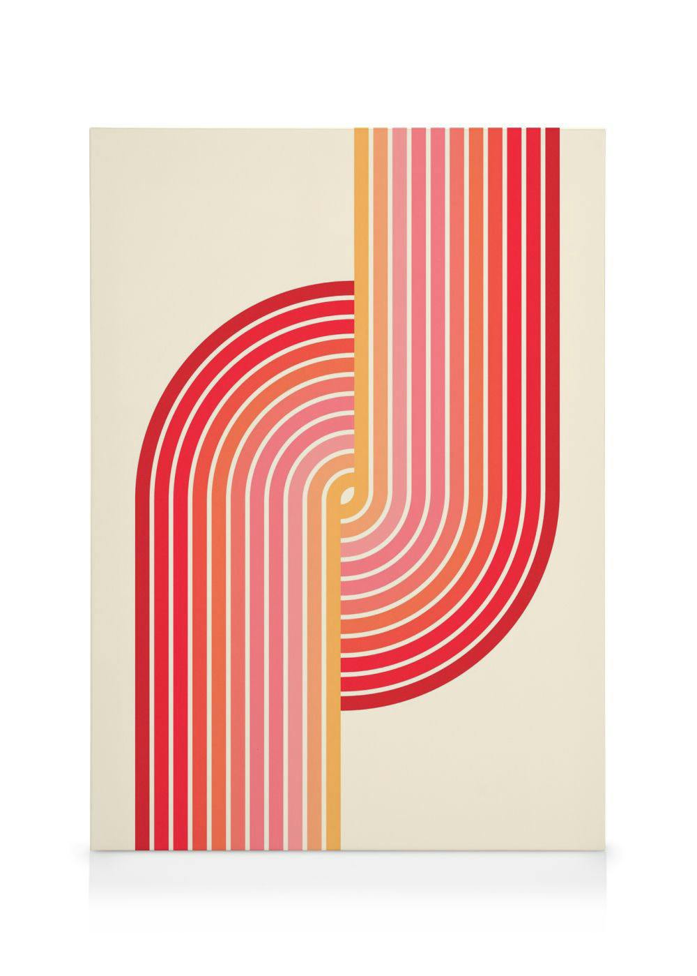 Bauhaus Bogen Canvas (70x100 cm - Fotolijst Zwart) - Poster Store