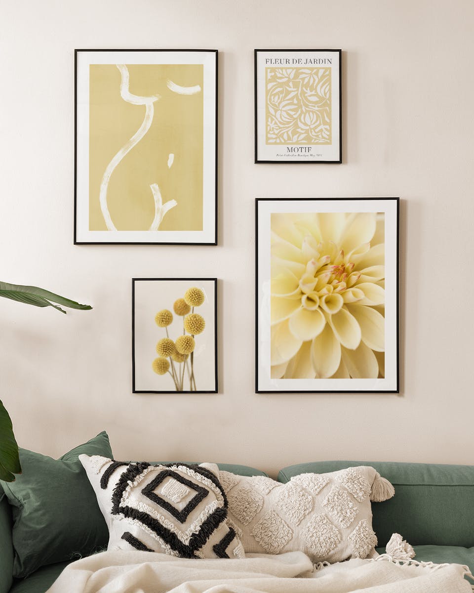 Prints Yellow Garden Poster Pack (50x70 cm) - Poster Store