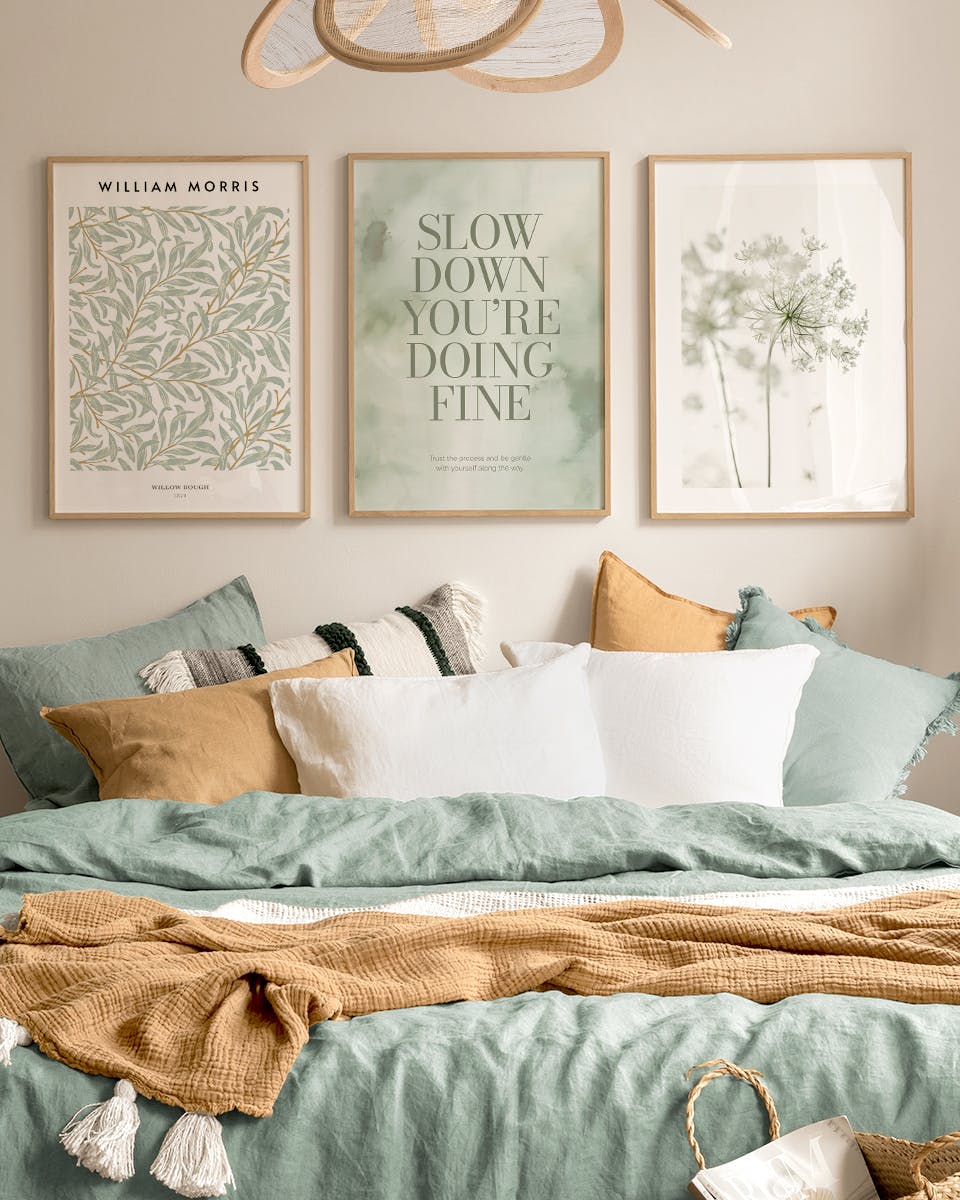 Green Stillness Lot de Posters (50x70 cm) - Poster Store