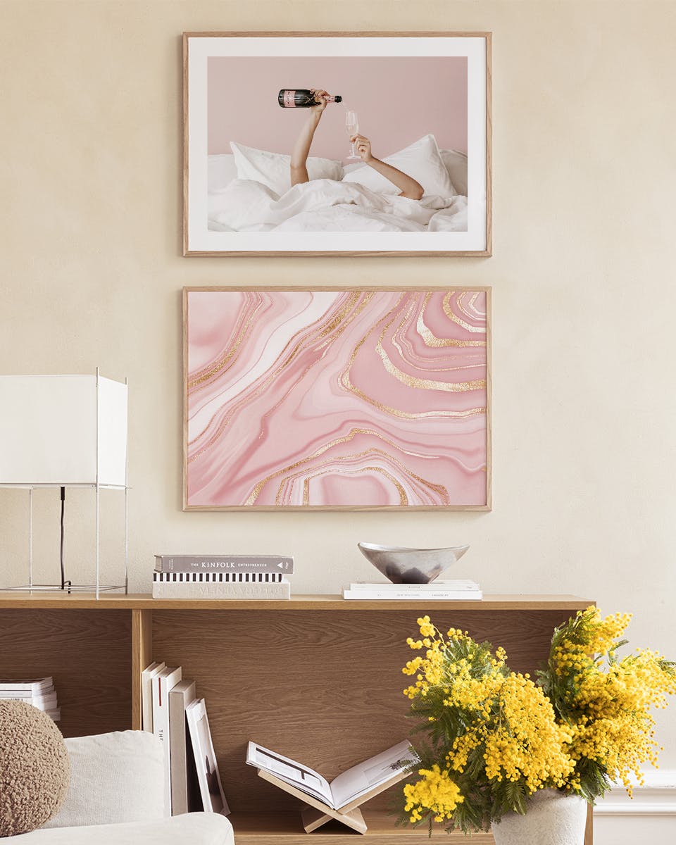 Lot de Posters Duo Champagne (30x40 cm) - Poster Store