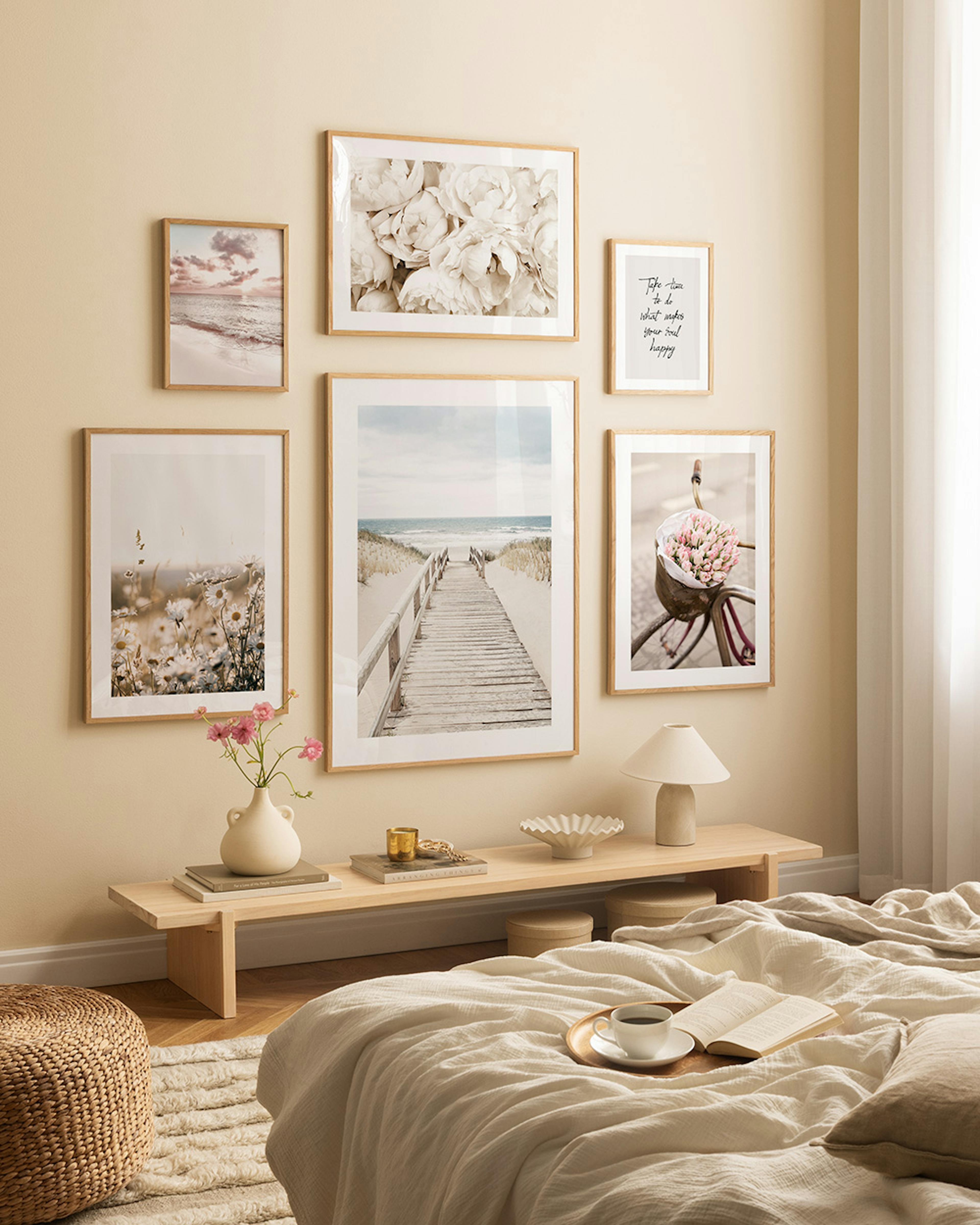 Coastal Calm mural de cuadros