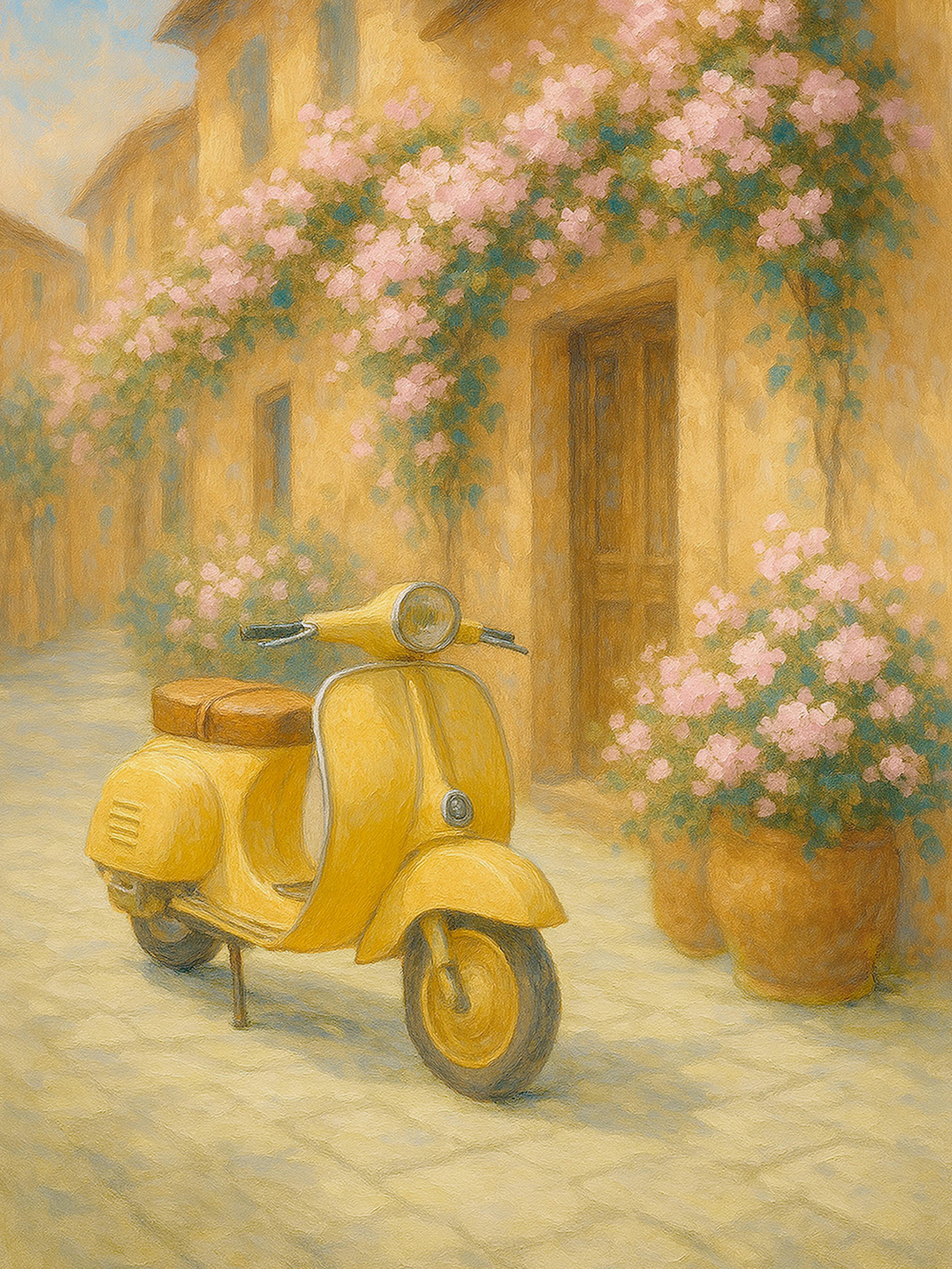 Golden Vespa Poster thumbnail