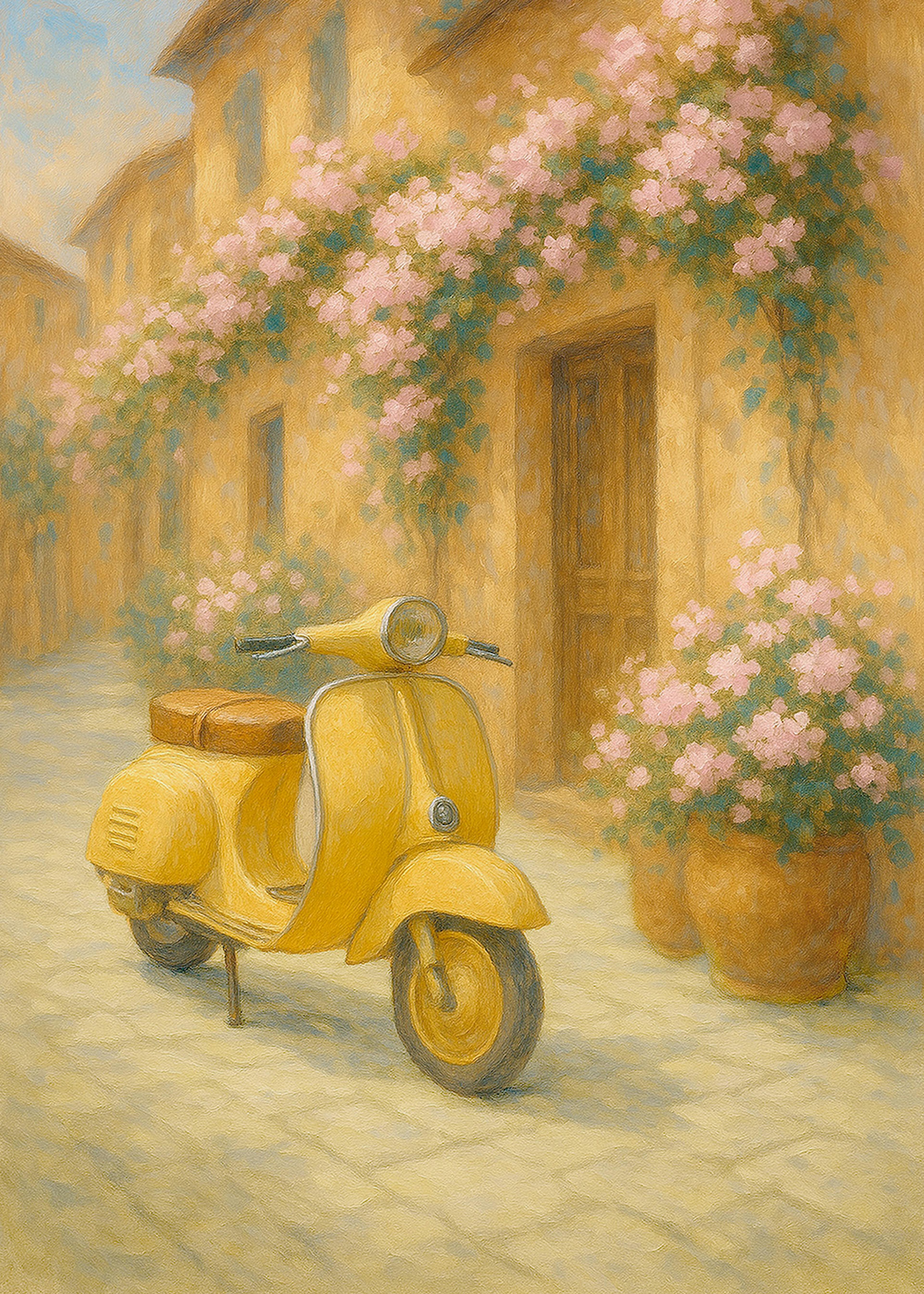 Golden Vespa Poster 0