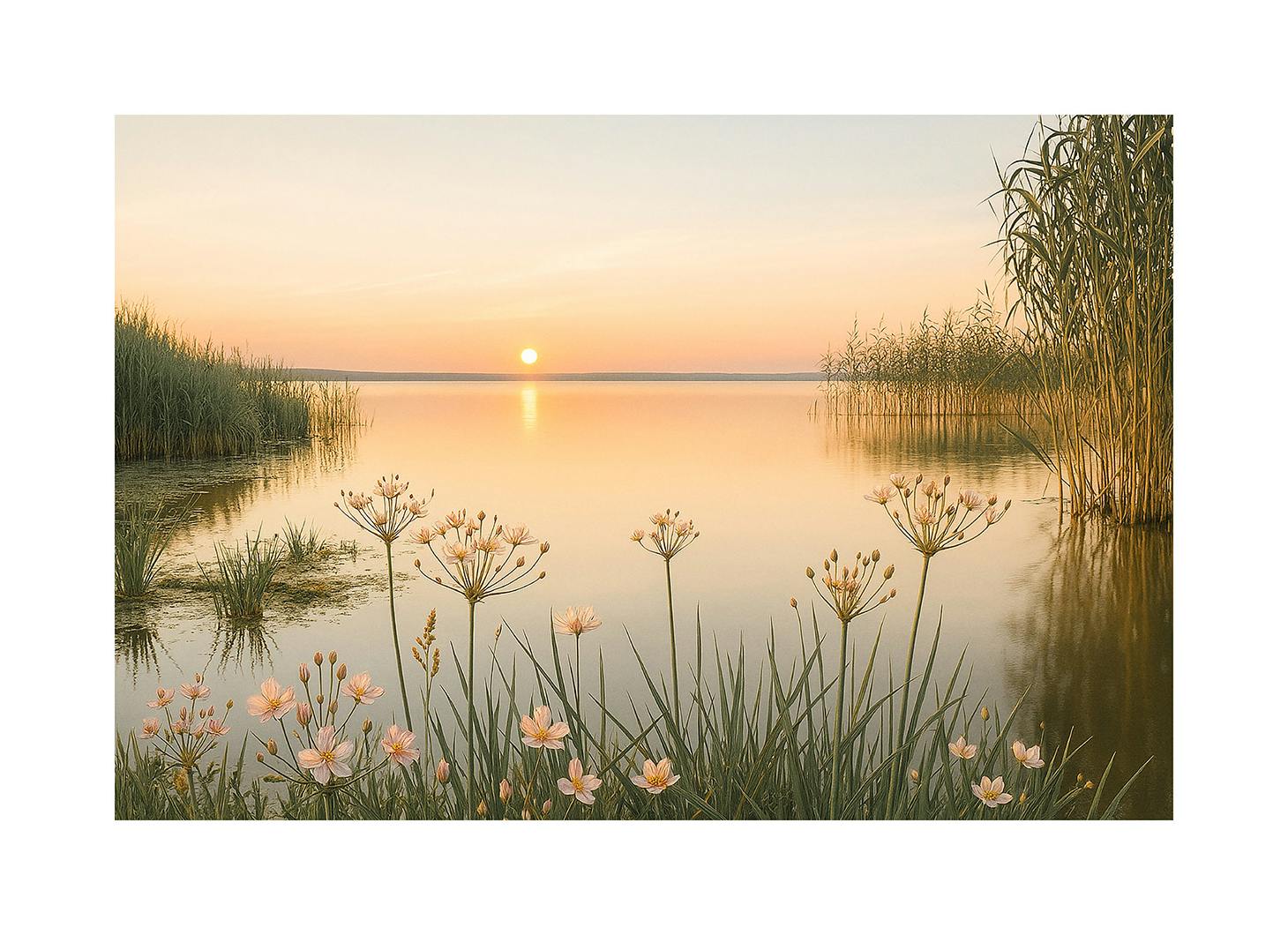 Blomning i skymningen Poster (50x70 cm) - Poster Store