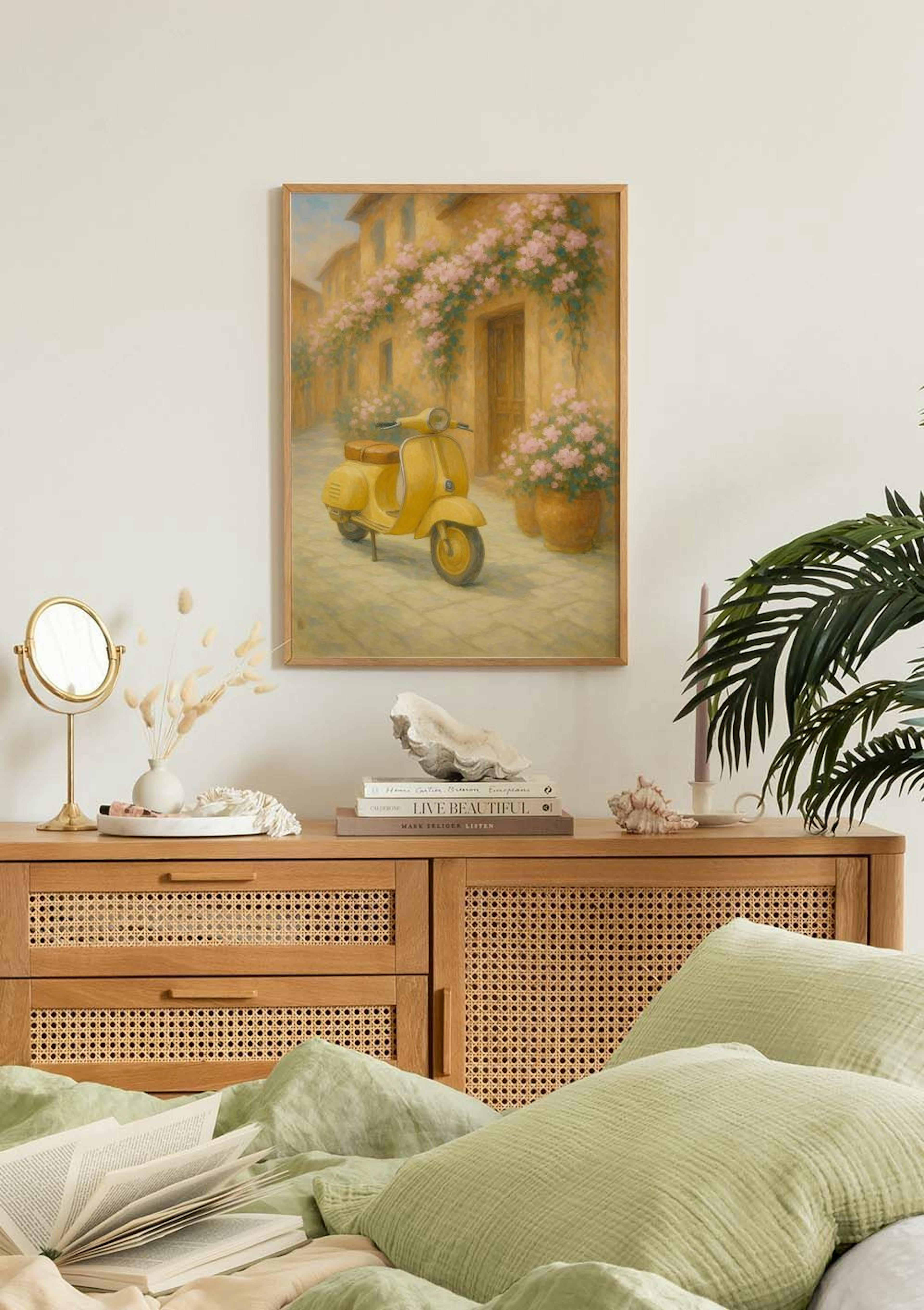 Golden Vespa Poster thumbnail