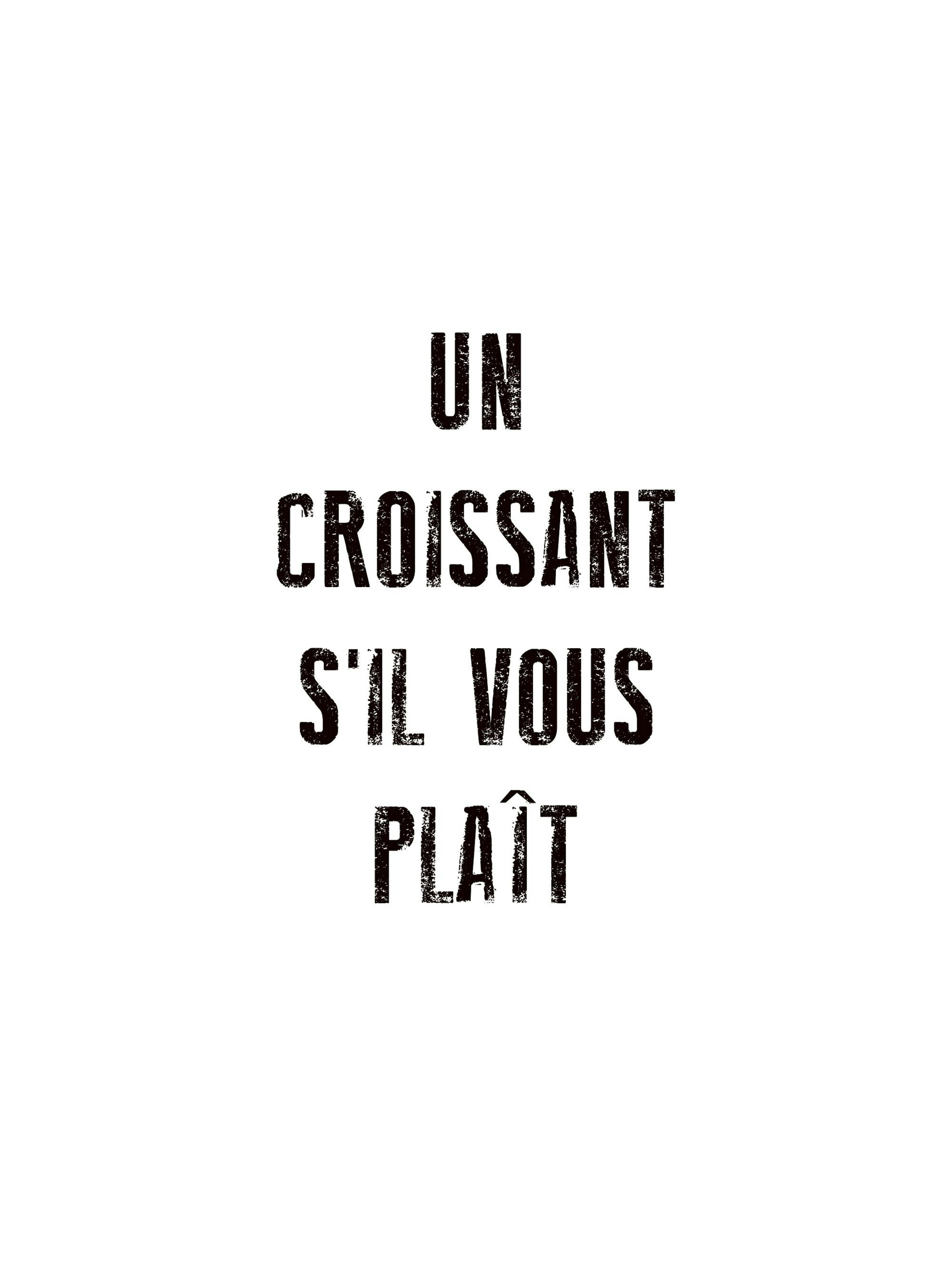 Un Croissant Poster