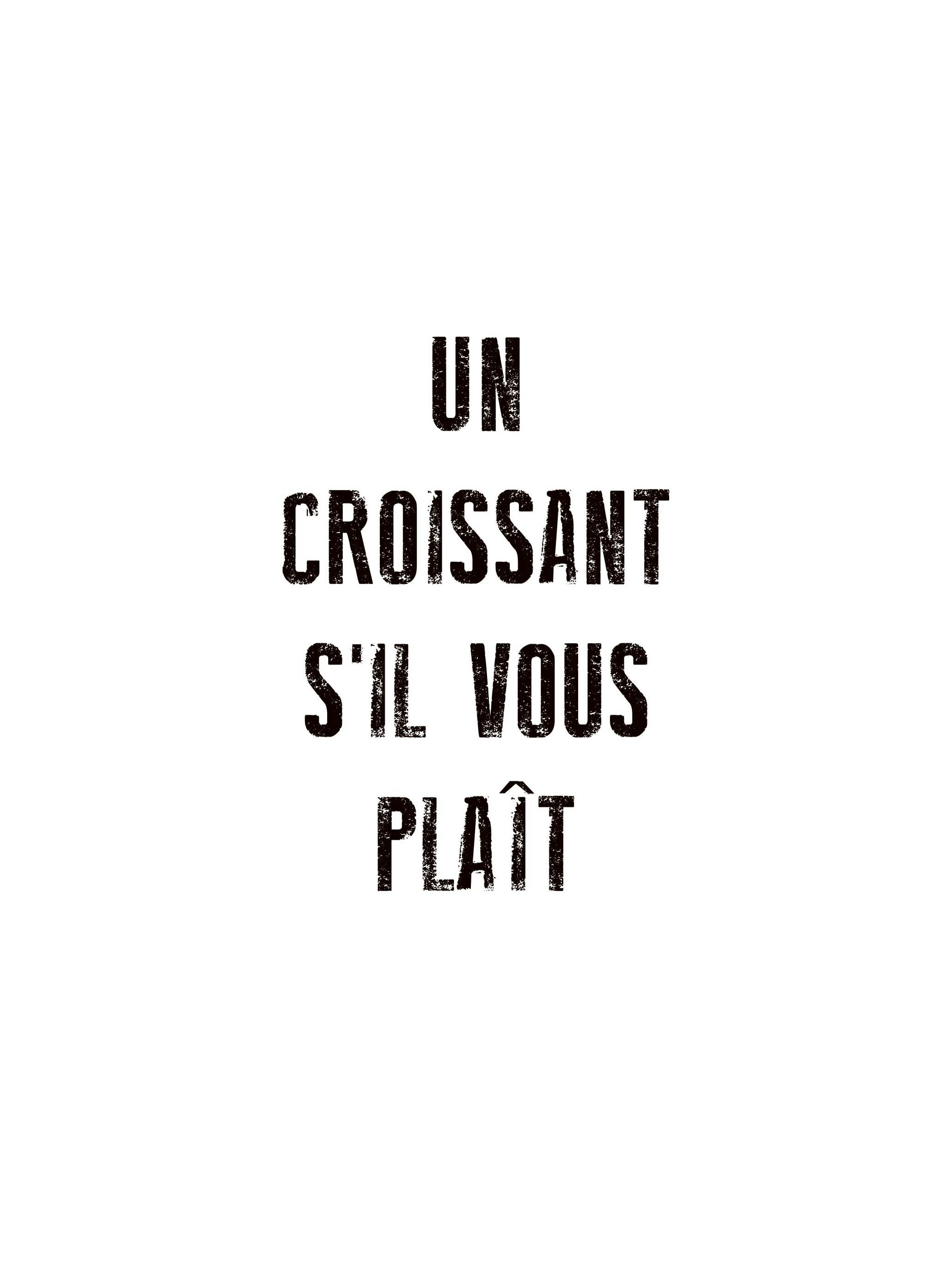 Un Croissant Poster (30x40 cm) - Poster Store