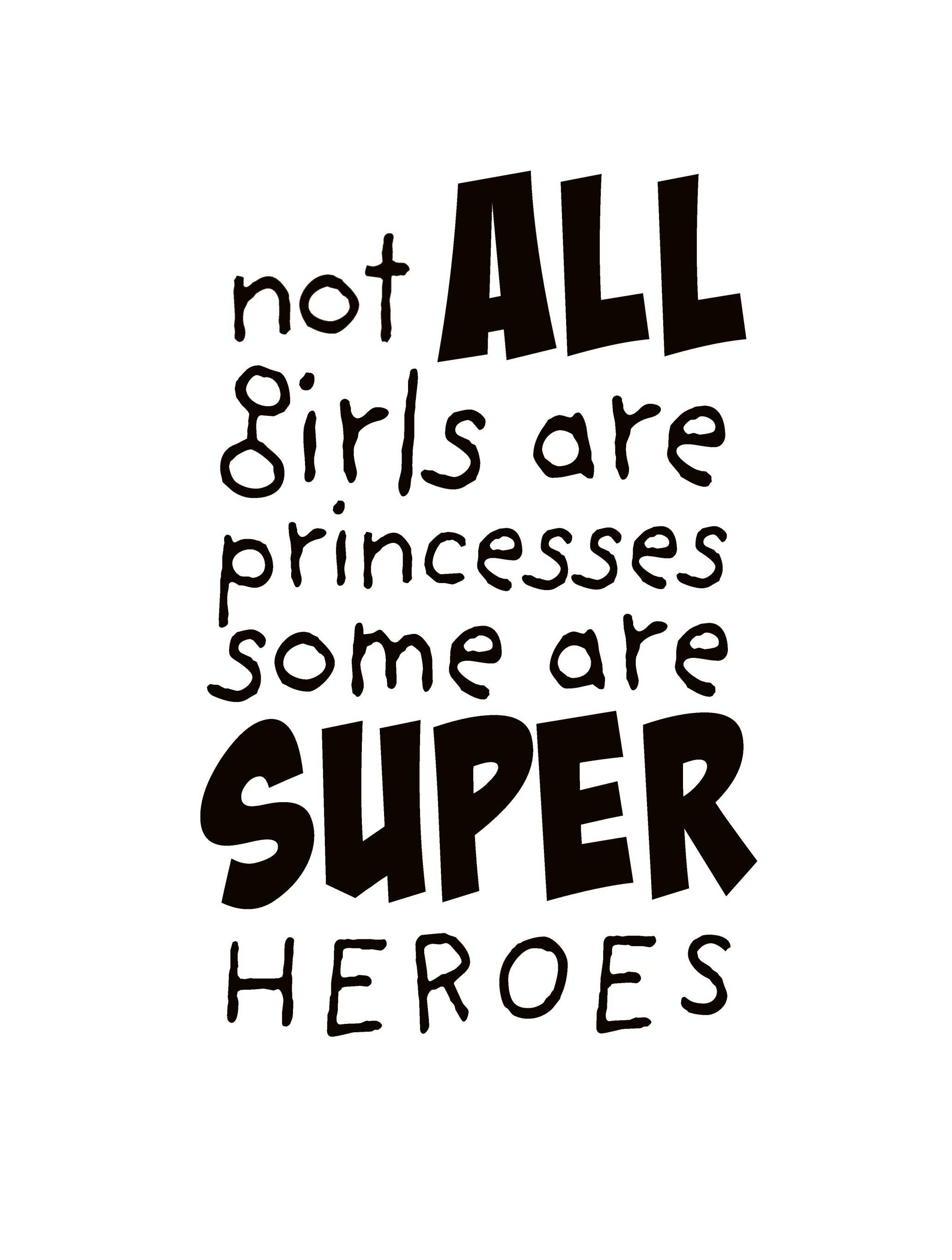 Meisjes zijn Superhelden Poster (30x40 cm) - Poster Store